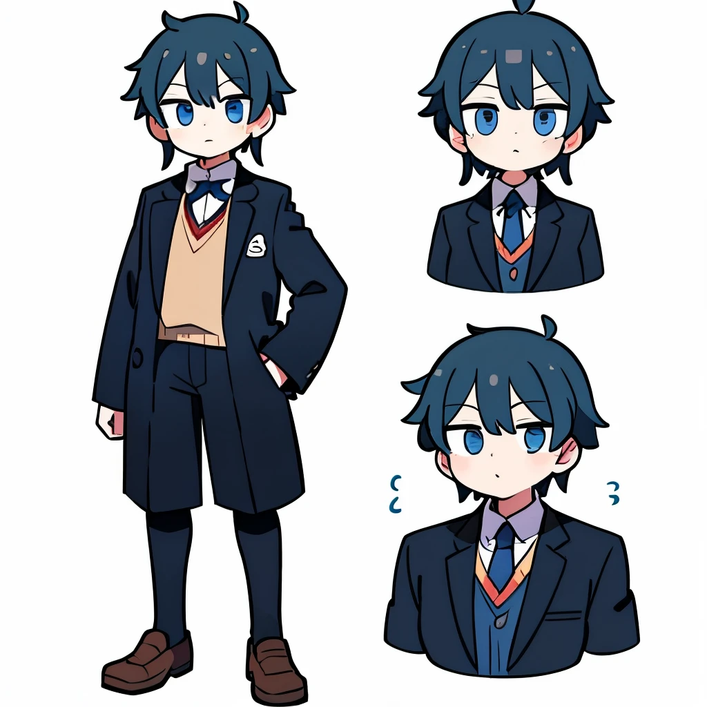 Character sprite sheet school boy