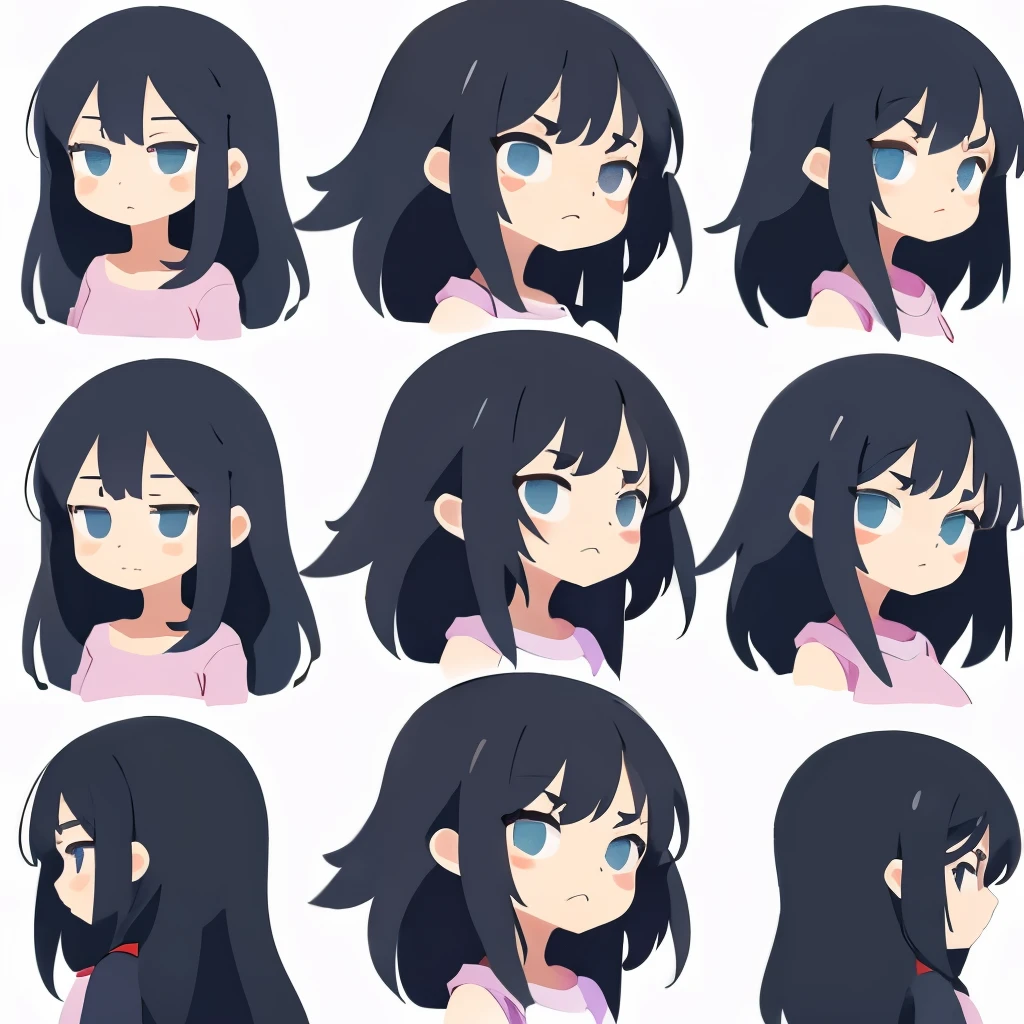 Emo girl sprite sheet