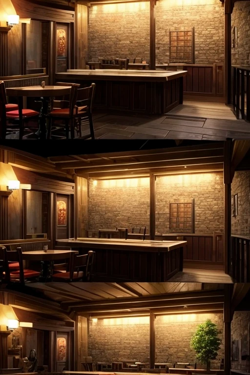 Anime scene in the room, Inside the tavern, pub background, cozy bistro, fantasy pub background, pub night lifestyle, screenshot of animation, anime scene, Evening in a medieval tavern, Medieval tavern, in a bar, 2012年screenshot of animation, Today's featured anime stills, bar