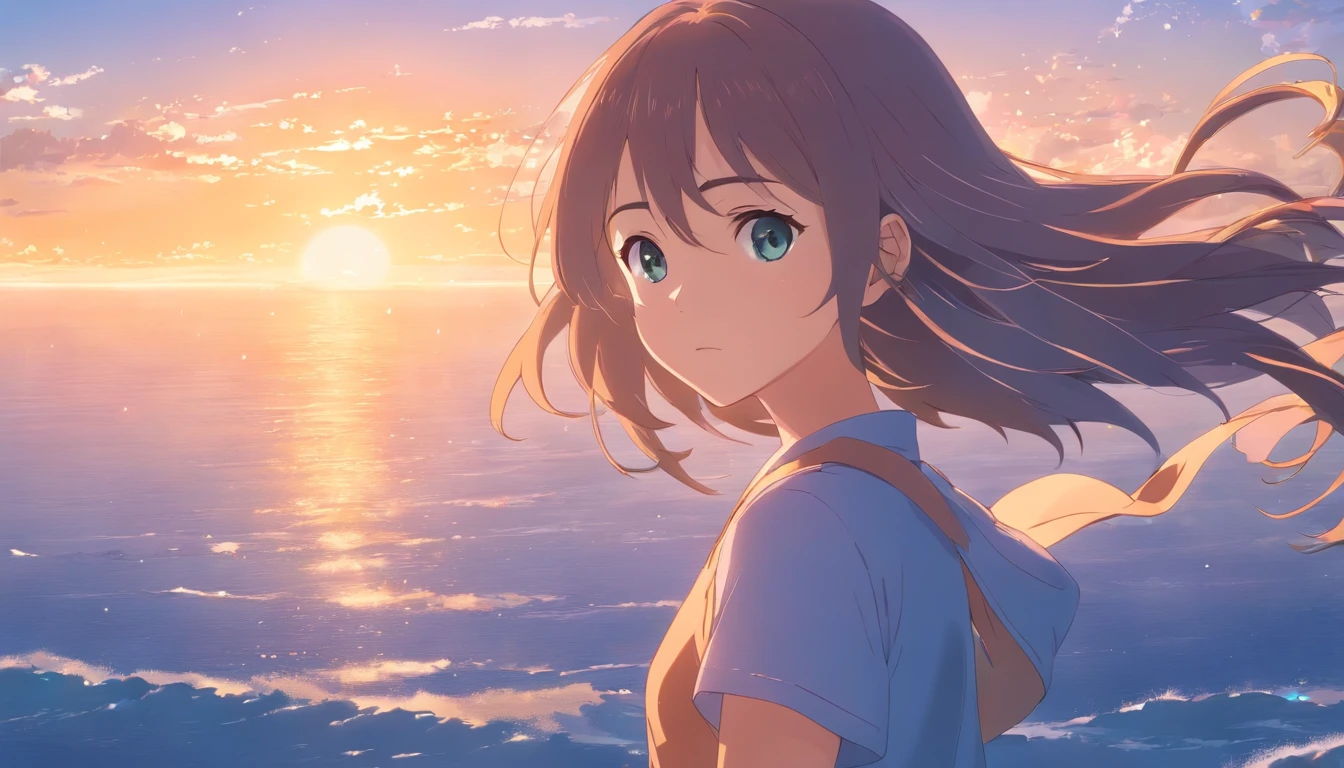 the wind whispers、Wind blows、girl
