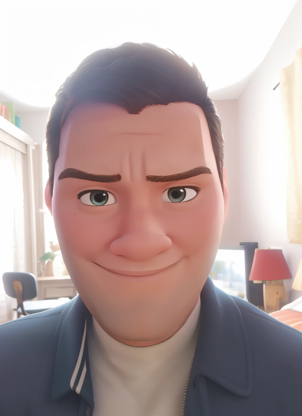 Um homem estilo disney pixar, alta qualidade, melhor qualidade