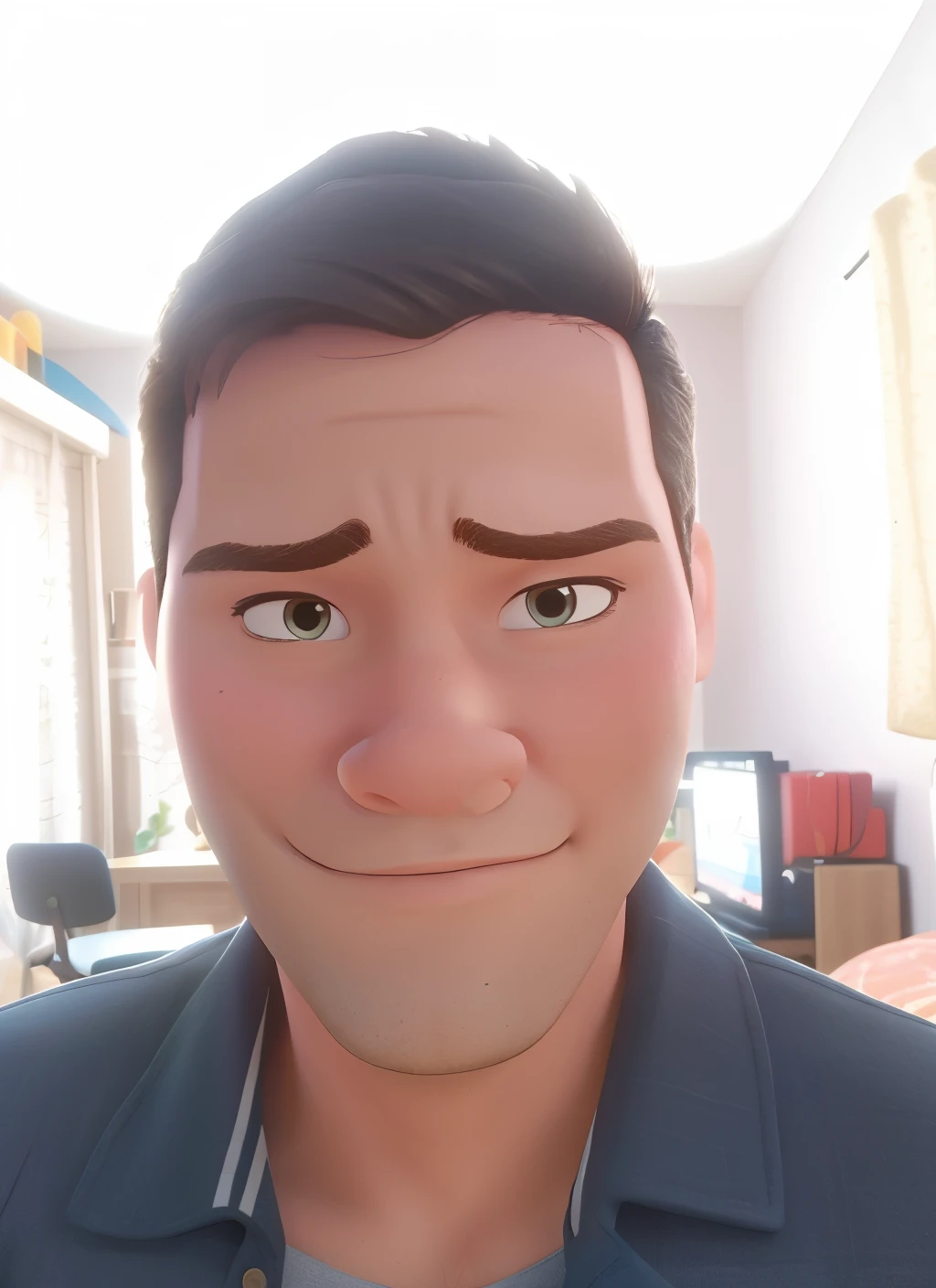 Um homem estilo disney pixar, alta qualidade, melhor qualidade