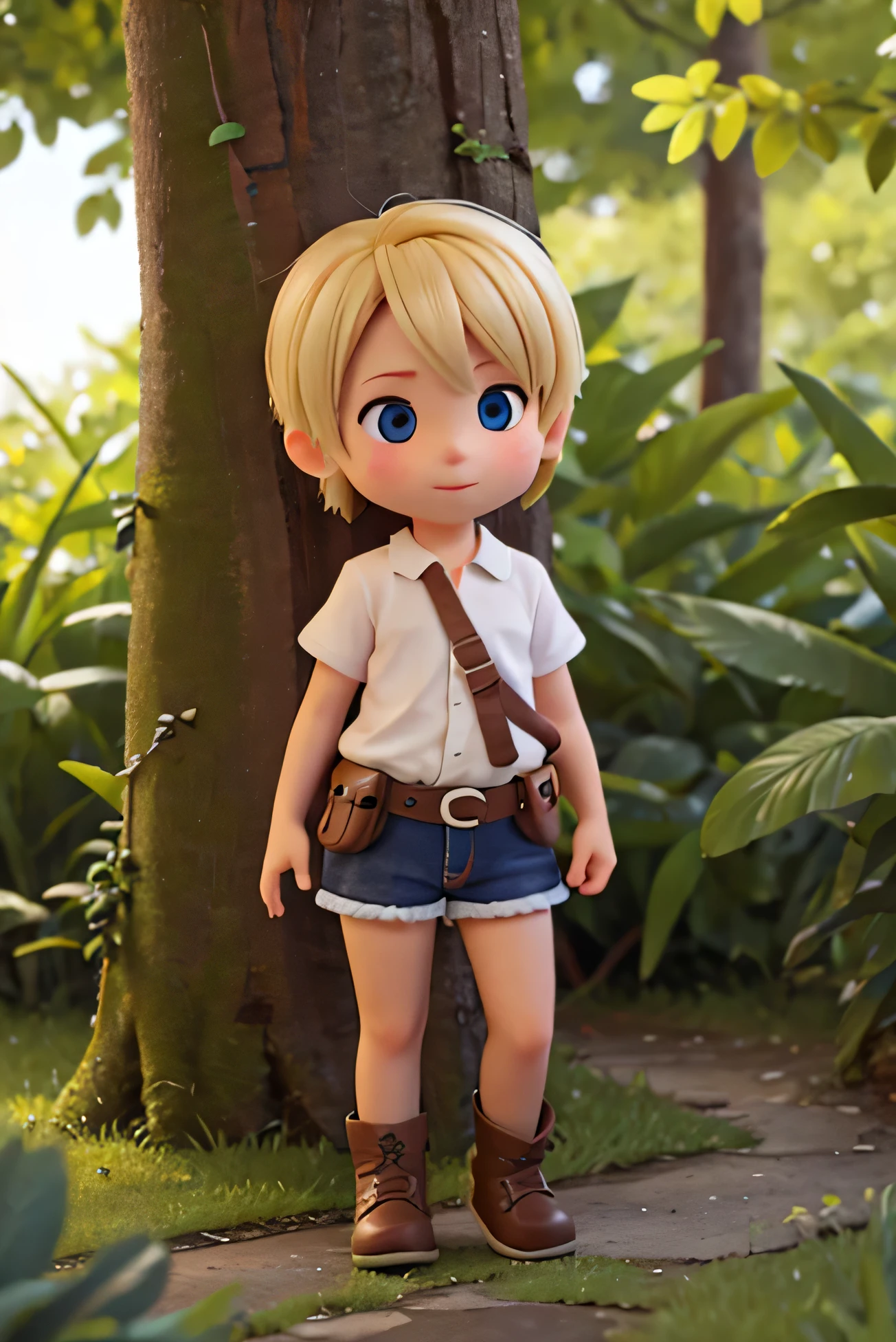 loira aventureira fofa mini 