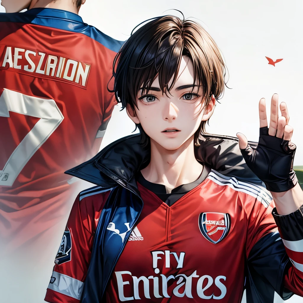 Man age 25 with arsenal jersey