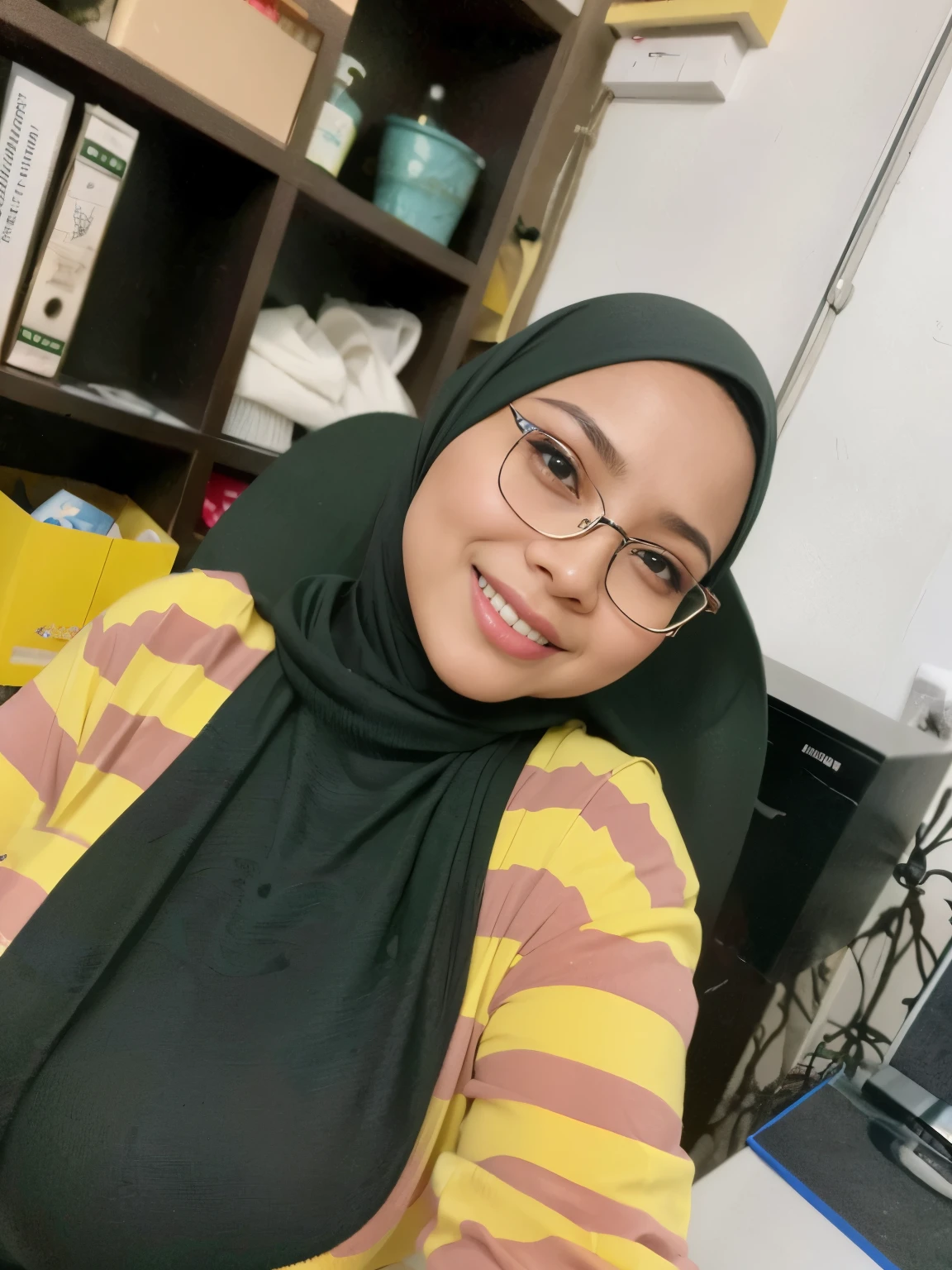 RAW, Best quality, high resolution, masterpiece: 1.3), beautiful Malay woman in hijab,Masterpiece, perfect slim fit body, (Huge breasts), big gorgeous eyes, Soft smile, Delicate turtleneck print sun dress, necklace, shairband, afternoon walk, City garden, Excellent lighting, Bright colors, Clean lines
