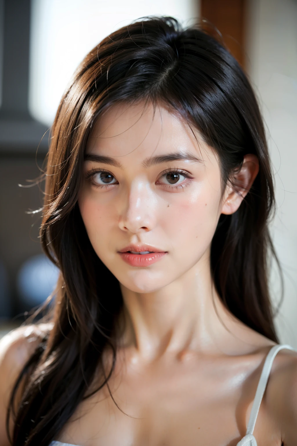 1 girl, depth oF Field, First-person view, F/1.8, 135mm, Nikon, Uk hd, retinas, tmasterpiece, acurate, Anatomically correct, ctextured skin, super detailing, high detal, high qulity, Best quality at best, A high resolution, 1080p, k hd, 4K, 8K