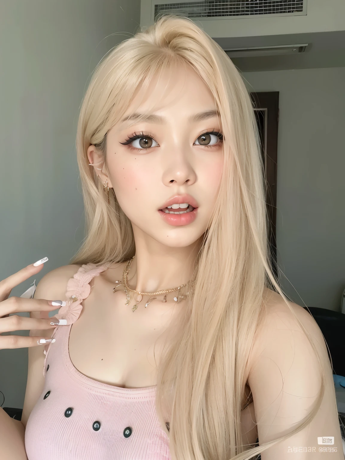 maquiagem sul-coreana popular, Kim Jennie face, Jennie from black pink face, ultrahd, 8k.