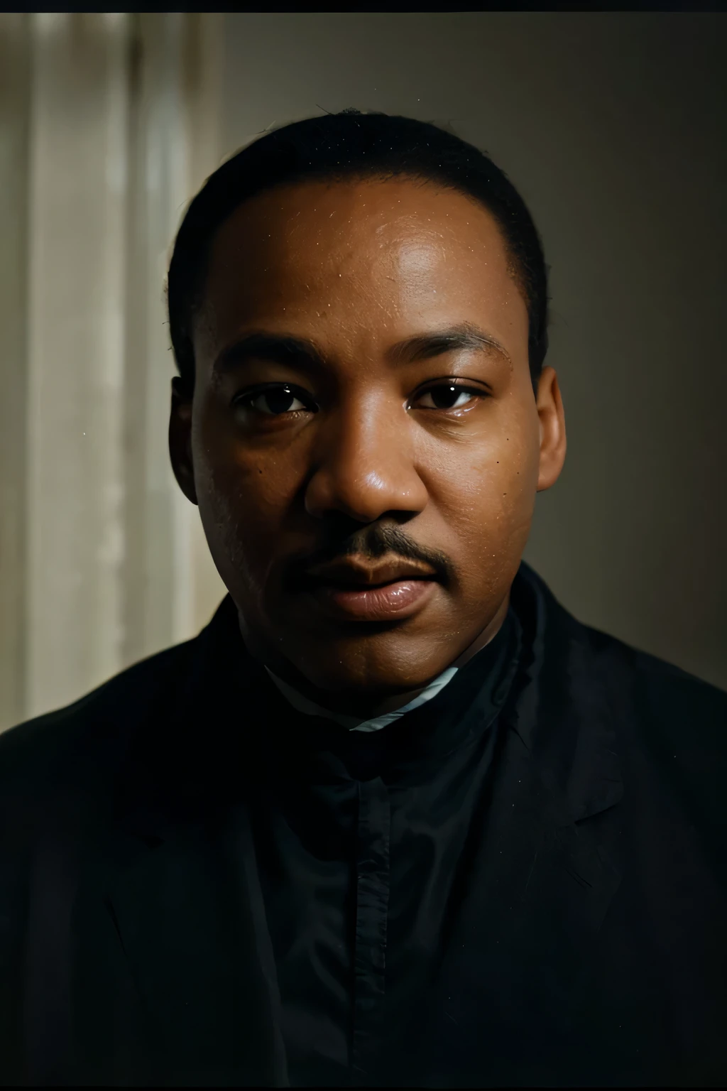 (Mejor calidad,ultra detallado,fotorrealista:1.37), Martin Luther King hijo, high resolution, Claridad, vivid colors, retratos, natural lighting