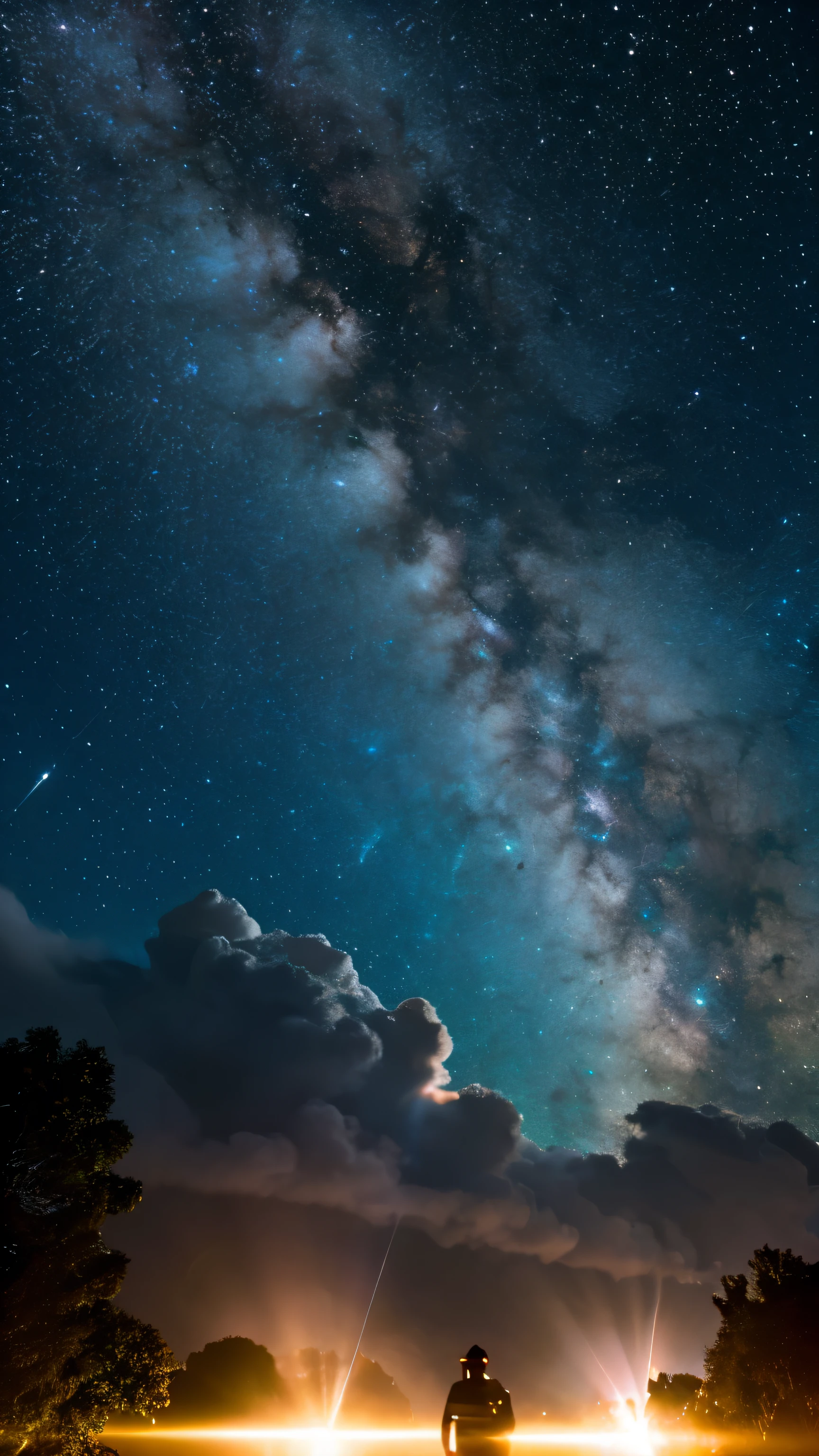 supernova shooting star light