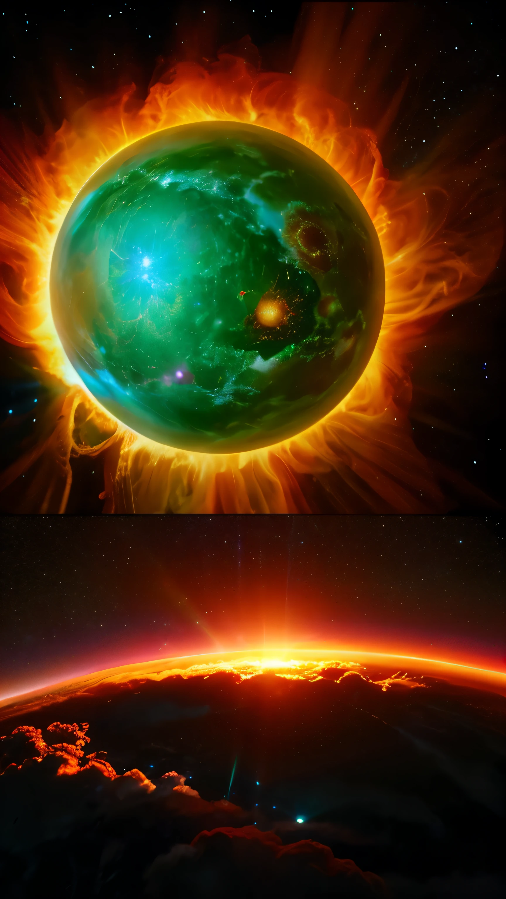 supernova　planet　sunlight