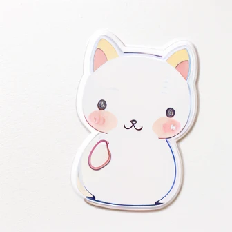 white background cute kawaii sticker with no hands or anythuing else. Just the sticker