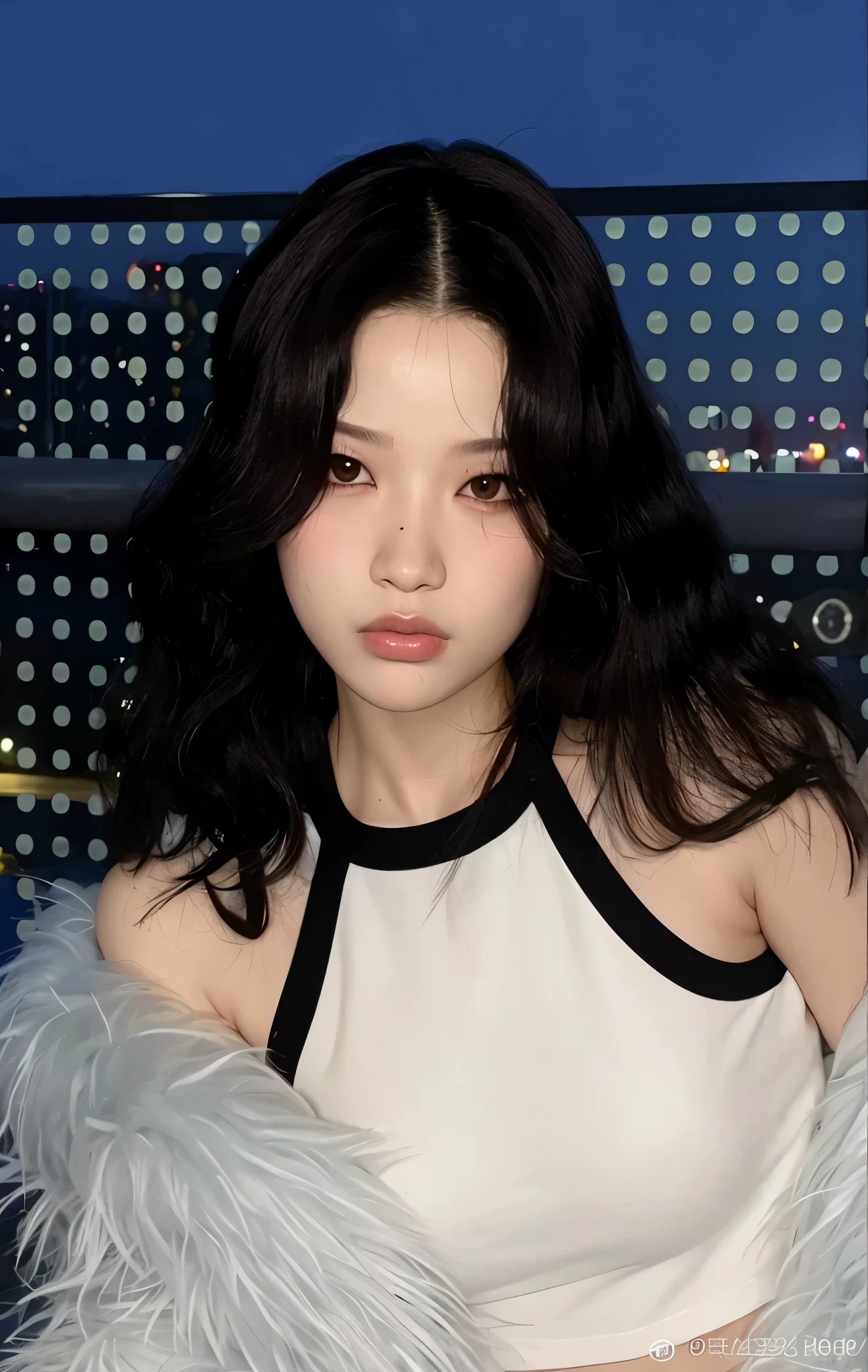 mulher arafed com cabelo preto longo e um top branco, jennie blackpink, jaeyeon nam, Jinyoung Shin, Heonhwa Choe, Lee Ji-eun, Lee Ji-eun, portrait of jossi do blackpink, taejune kim, penteado com corte hime branco, estacionar a partir de-min, Ulzzang, franja brancacabelo preto, jossi do blackpink