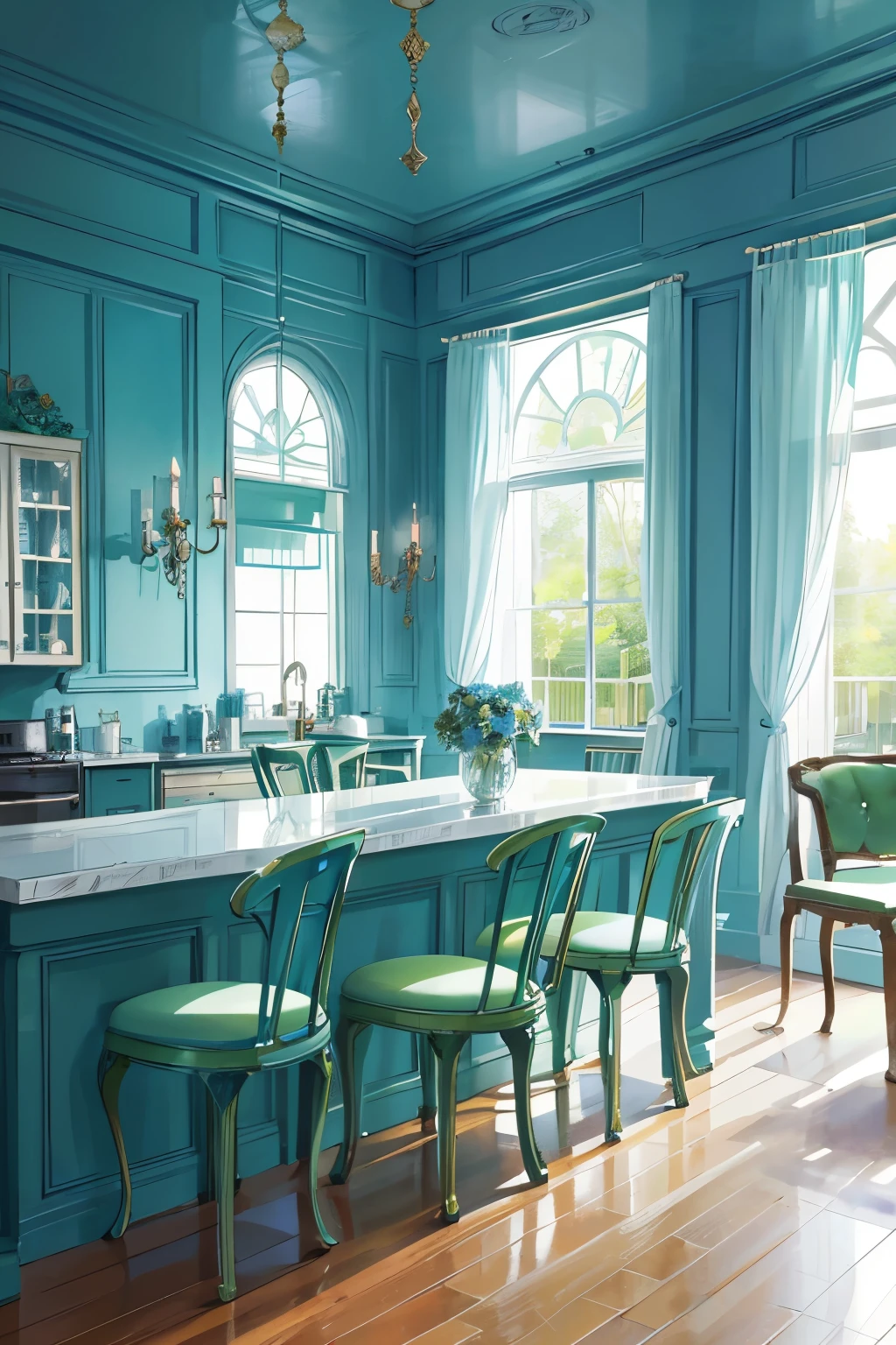 Photo for shop: A captivating image featuring a cozy collection of chairs and armchairs, showcasing a harmonious blue and green color scheme. --s2
A vibrant and inviting photo for your shop, showcasing an enticing assortment of chairs and armchairs. The soothing blue and green color palette adds a calming effect to the scene, making it an irresistible addition to any space. --s2
Enhance the allure of your shop with this beautiful and eye-catching photo. Displaying a stunning arrangement of chairs and armchairs, the harmonious blue and green color scheme produces an inviting atmosphere that will draw customers in.