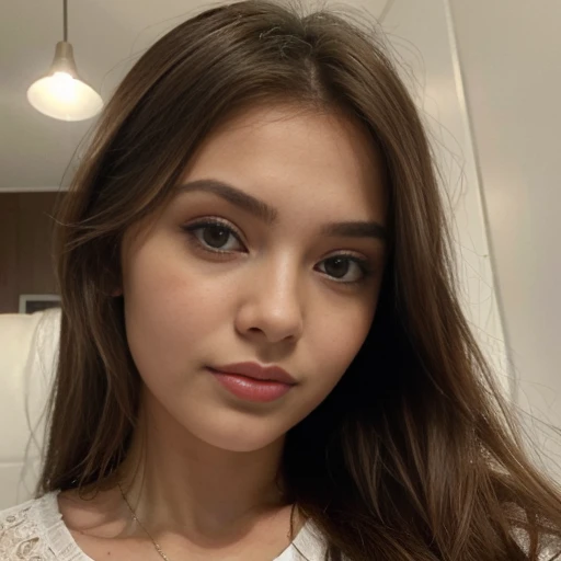 um close up de uma mulher com longos cabelos loiros e uma camisa branca, Retrato de Sophie Mudd, cabelo loiro e olhos grandes, Aleksandra Waliszewska, Sydney Sweeney, 1 8 are, Anastasia Ovchinnikova, dasha taran, long cabelo loiro e olhos grandes, 18 anos de idade, longos cabelos loiros e olhos grandes, not sofa, parede cinza