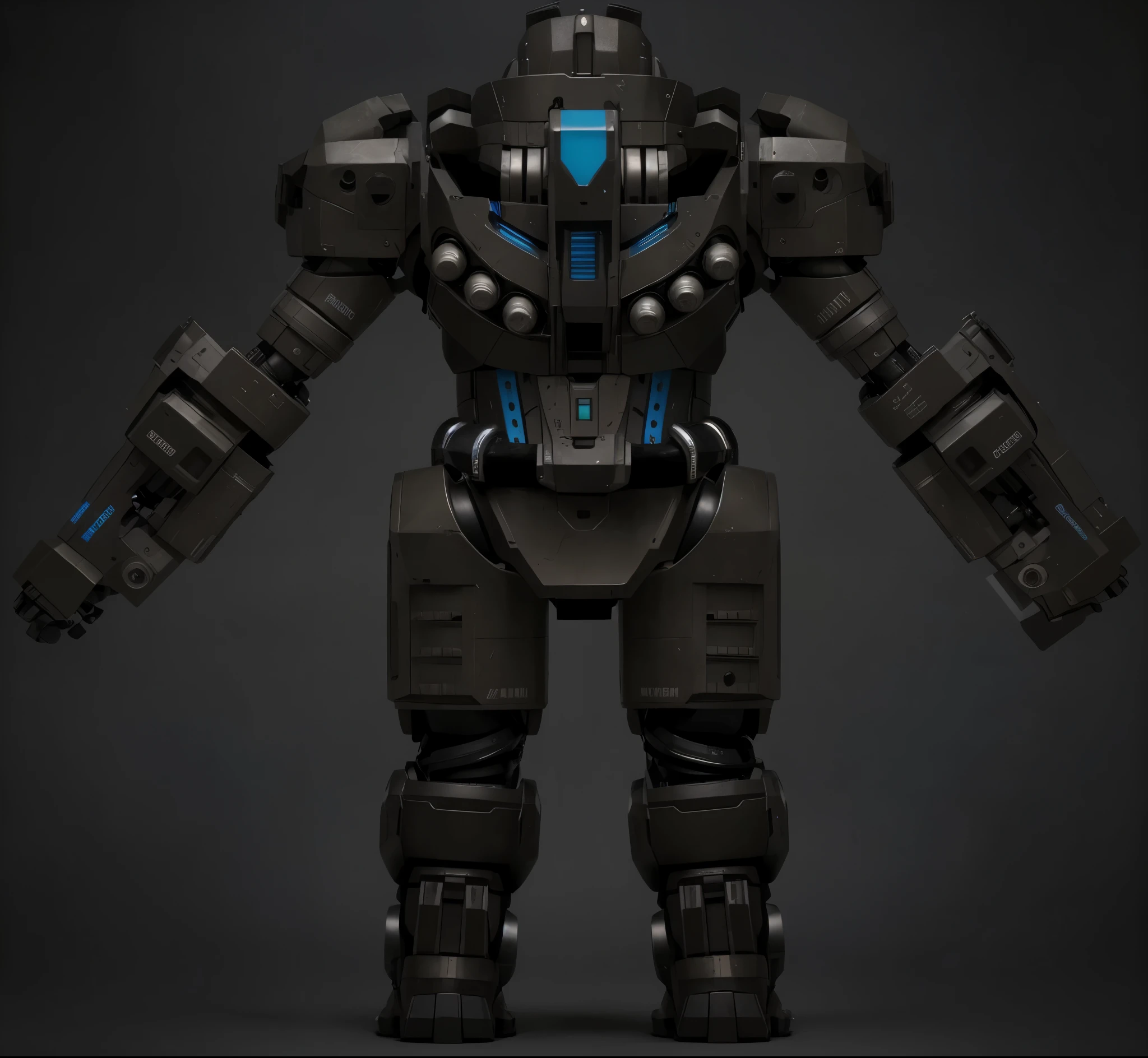 (masterpiece),(best quality:1.0),(ultra high resolution:1.0),robot, metal armor, back, wolfteam, 8k wallpaper, full body