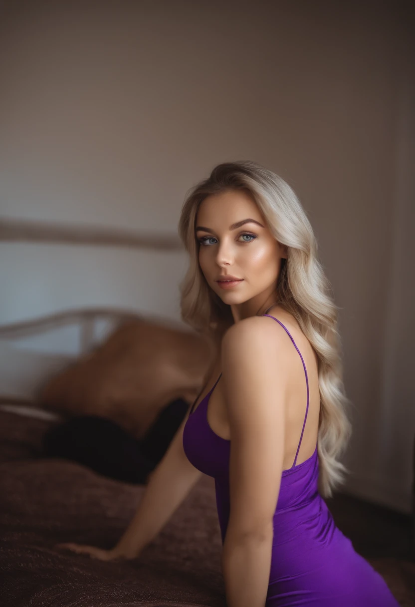 woman with matching tank top and panties, Sexy girl with blue eyes, portrait sophie mudd, portrait corinna kopf, blonde hair and large eyes, Selfie einer jungen Frau, Augen im Schlafzimmer, Violet Myers, ohne Make-up, Natural makeup, Blick direkt in die Kamera, Gesicht mit Artgram, dezentes Make-up, Stunning full body shot, im Schlafzimmer, Spaltung