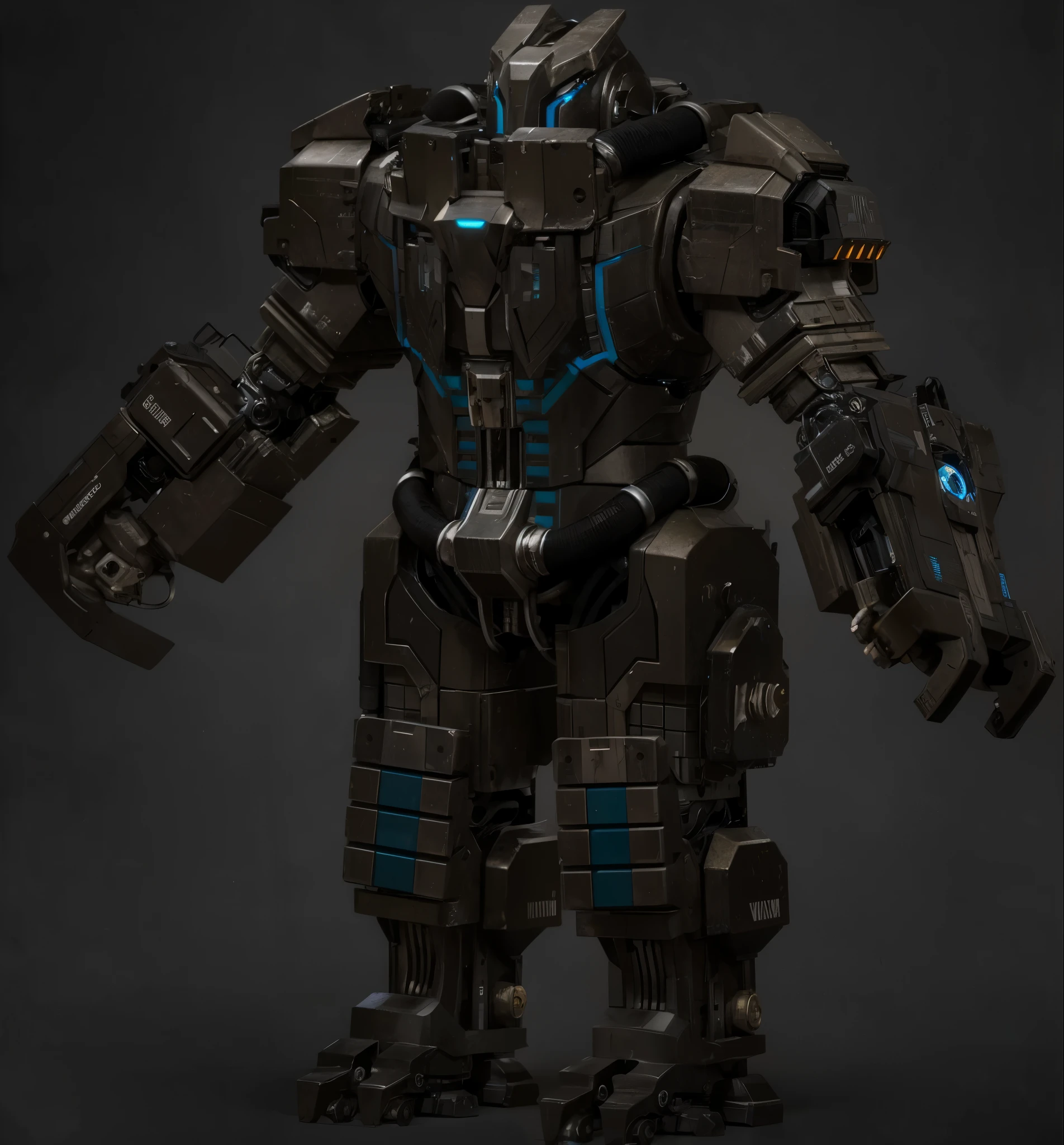 (masterpiece),(best quality:1.0),(ultra high resolution:1.0),robot, metal armor, face focus, wolfteam, 8k wallpaper, full body