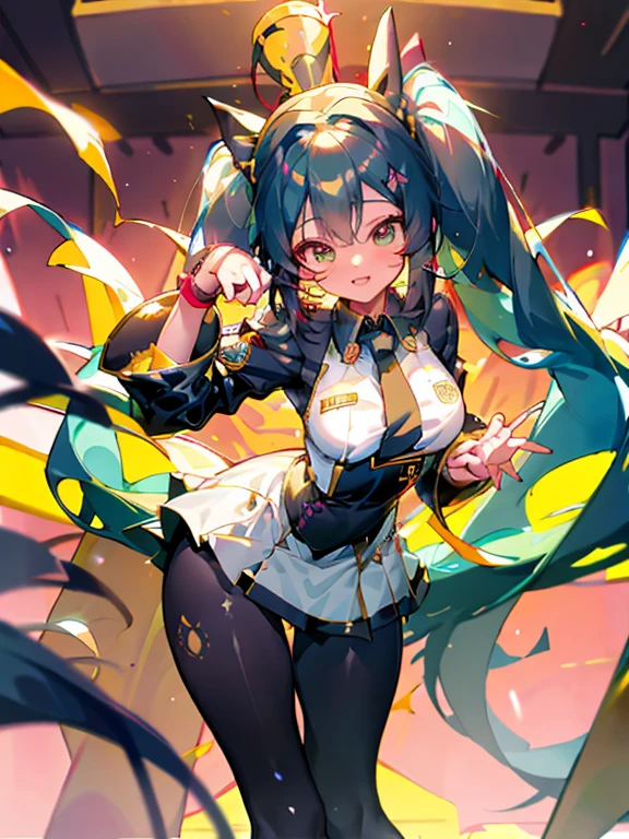muchacha coreana, pelo negro, hermana mayor, atando su cabello en una cola de caballo y sonriendo al narrador, high-definition picture, obra maestra, (hermosa chica, coffee shop, seductor, virgen, sexy), (secretario), sonrisa feroz, amigo, Hatsune amigo,