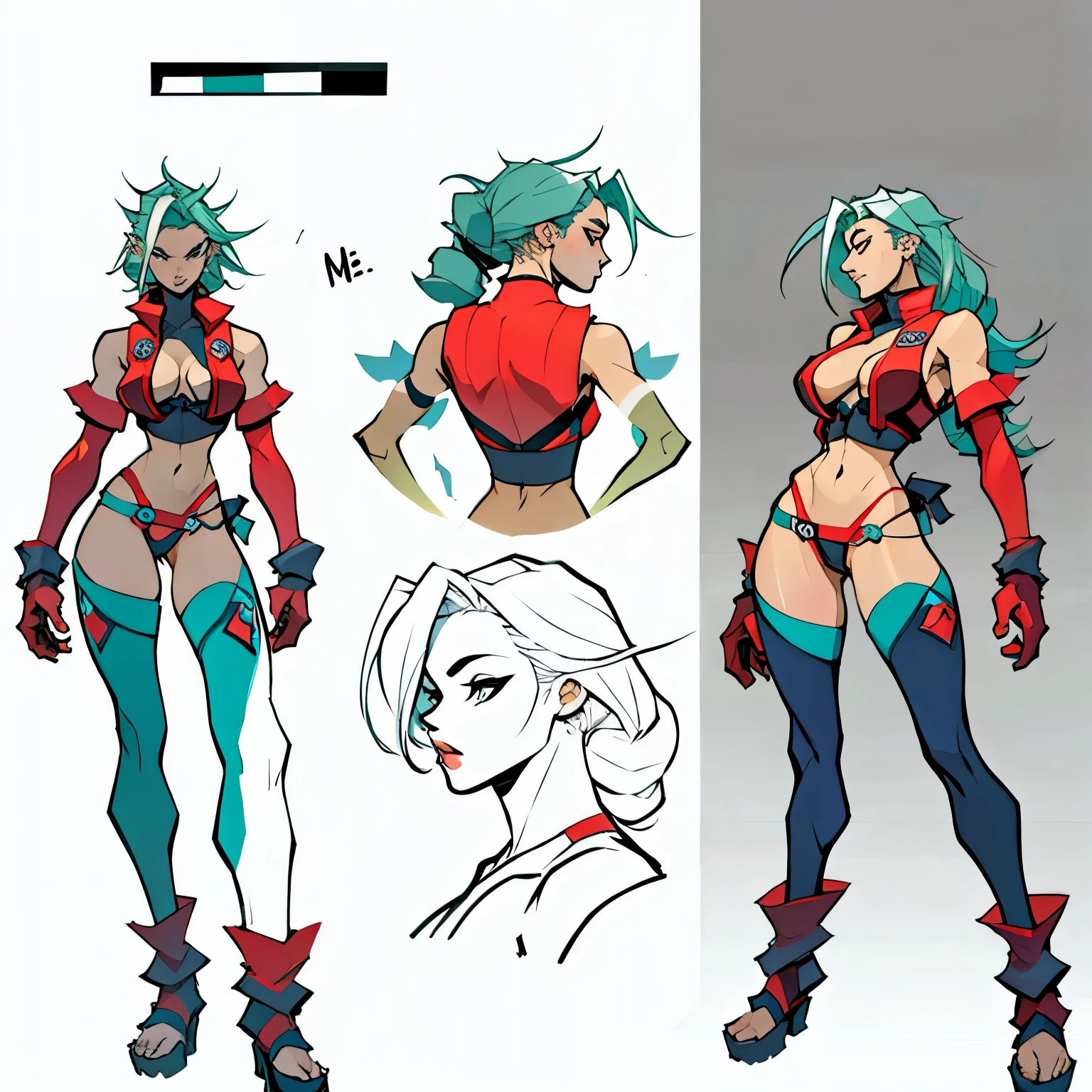 Mulher peito e vagina , Model Sheet