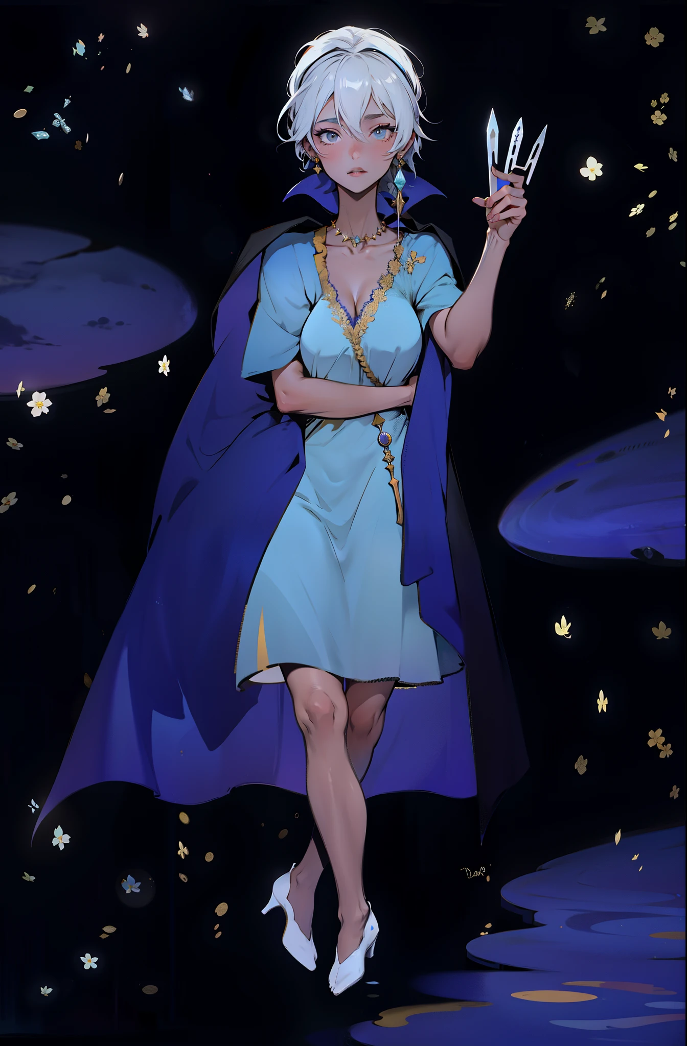 un dessin animé représentant une femme vêtue d'une robe bleue tenant des couteaux, Princesse 'Kida' Kidagakash, déesse de l'espace et du temps, prêtresse, sorcière du ciel, déesse de la chasse et de la lune, déesse de la lune, déesse céleste, déesse féminine de l'amour à la peau foncée, L’hymne du roi en tant que princesse, déesse de taille galactique, déesse lunaire, un dessin animé représentant une femme vêtue d'une robe bleue tenant une baguette magique, Princesse 'Kida' Kidagakash, déesse de l'espace et du temps, prêtresse, sorcière du ciel, déesse de la chasse et de la lune, déesse de la lune, déesse céleste, déesse féminine de l'amour à la peau foncée, L’hymne du roi en tant que princesse, déesse de taille galactique, déesse lunaire, il y a une femme en robe bleue tenant un couteau et une baguette, déesse féminine de l'amour à la peau foncée, high prêtresse, the high prêtresse, la déesse grecque aphrotite, prêtresse, déesse de l'espace et du temps, Princesse 'Kida' Kidagakash, déesse de la lune, sorcière du ciel, fae prêtresse