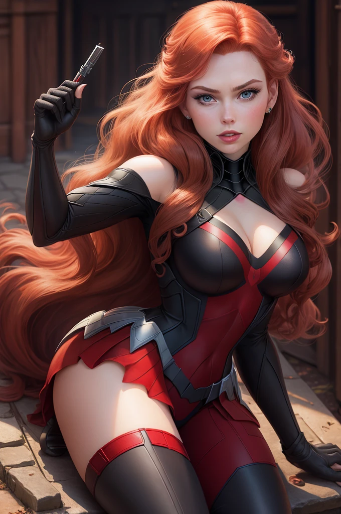 a Disney princess Aurora as 20-year-old Black widow