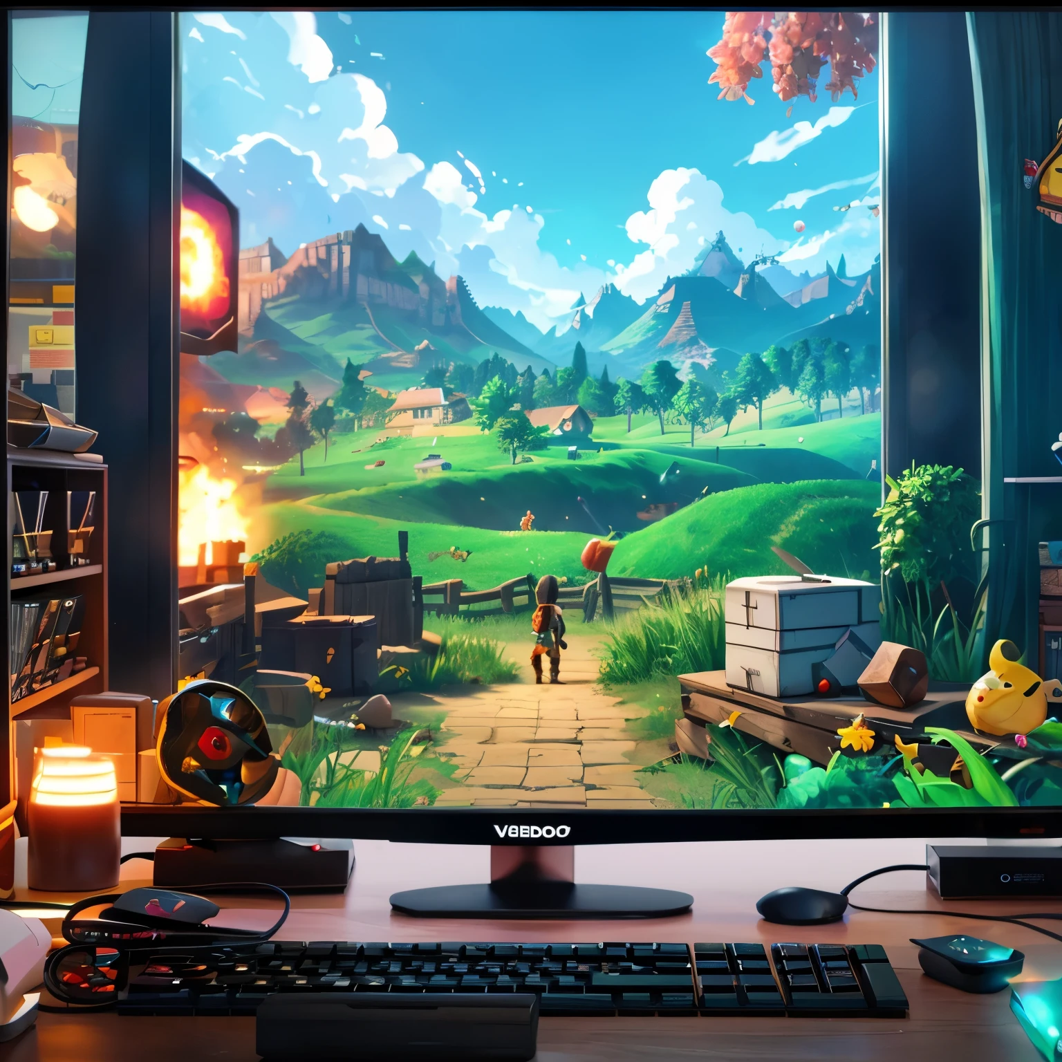 Vemdedor de produtos de animes e games e video games