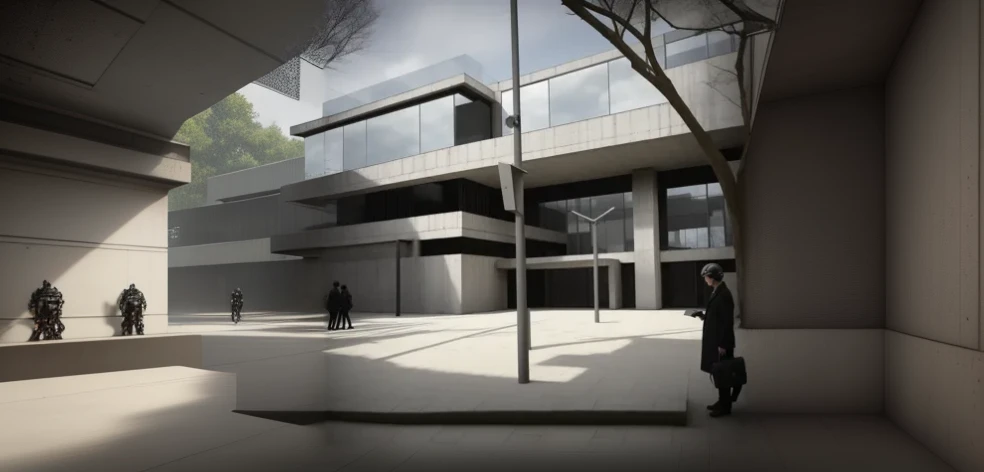 In the style of atrocities, brutal building, cyber punk, brutality style, london south bank, neo-brutalism, Brutalist Shiloh, The appearance of the brutalist, Brutalist buildings, brutalism architecture, simple brutalist architecture, brutalism urban architecture, Brutalist buildings tower over