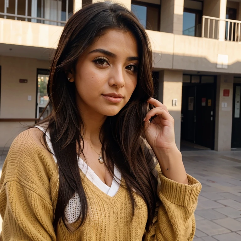 Chica hermosa dando un beso asu novio