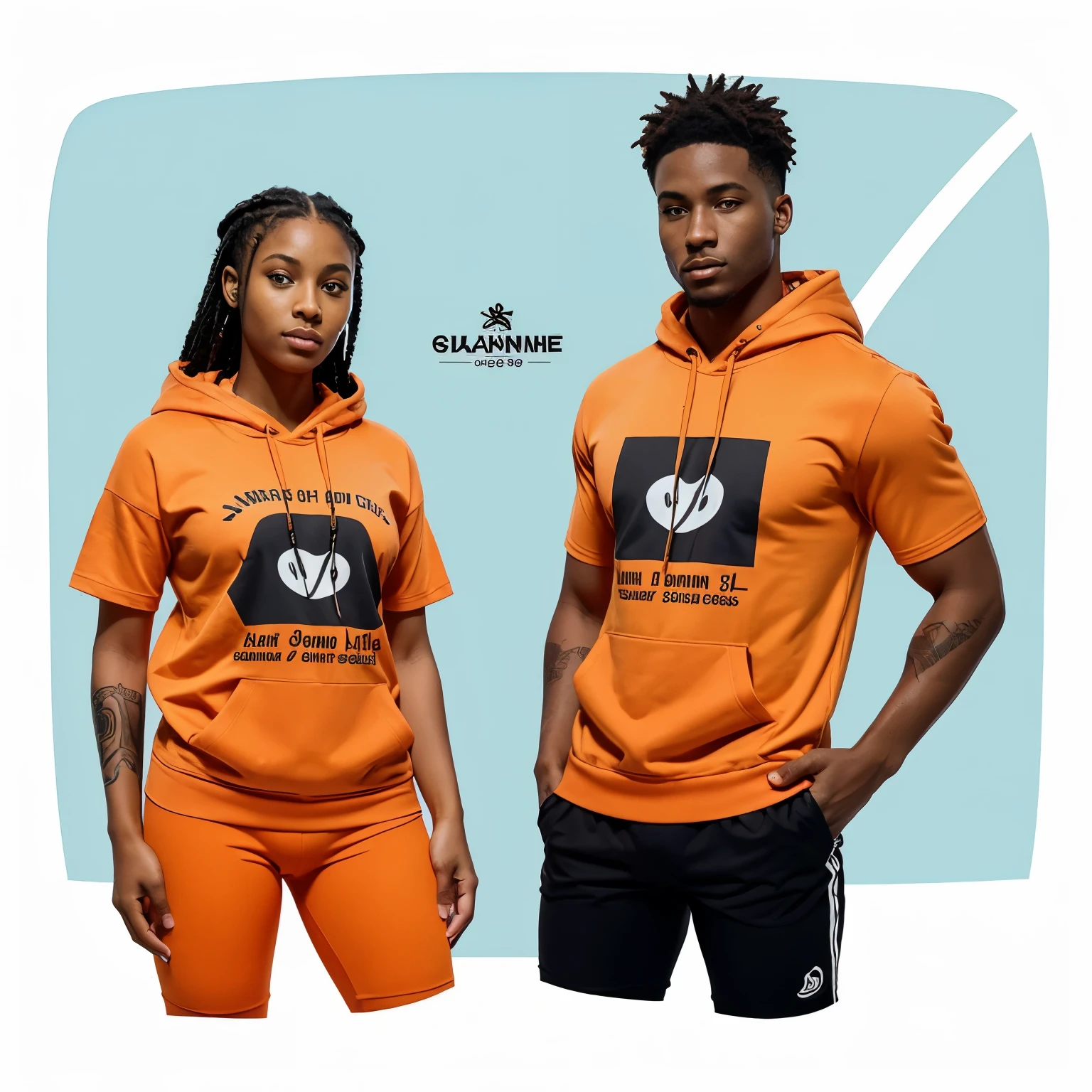 cartoon of one in an orange hoodie and black tights, moletom com capuz grande, grosso, gordo, gym clothes, fanart de , valkyrie style character, laranja e preto, design de personagem altamente detalhado, conceito de personagem irrealista, colored sketch de alta qualidade , design de personagem de corpo inteiro, colored sketch, retrato de corpo inteiro de um curta !, cartoon style illustration, design de roupa, conceito de personagem de corpo inteiro, design detalhado de personagem. Two very cute black boys, 15 year old twins, Uma cicatriz. Olho esquerdo. It's made of crystal. olhos verdes transparentes. twins.de com pele escamosa, de cabelos rastafari Penteado. Meio branco, meio preto, um tem uma tatuagem de estrela no meio da testa e o outro tem uma tatuagem de meia-lua dentro da testa. um tem uma tatuagem preta, o outro tenta uma tatuagem branca, design de roupas. corpo todo. frontal e lateral. roupas de hip hop preto e branco. jaqueta aberta. regata. of one in an orange hoodie and black tights, moletom com capuz grande, grosso, gordo, gym clothes, fanart de , valkyrie style character, laranja e preto, design de personagem altamente detalhado, conceito de personagem irrealista, colored sketch de alta qualidade , design de personagem de corpo inteiro, colored sketch, retrato de corpo inteiro de um curta !, cartoon style illustration, design de roupa, conceito de personagem de corpo inteiro, design detalhado de personagem. an aquatic being with scaly marine skin, Avatar estilo oceano semelhante