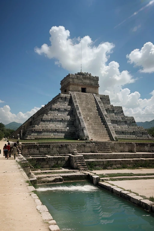 In a region where there are no mountains or rivers, A large number of Mayans from Chichén Itzá arrive at a town called Panab Haa "there they dug looking for water, and when they came from there they refilled their loads with water from the depths". Es decir hicieron pozos