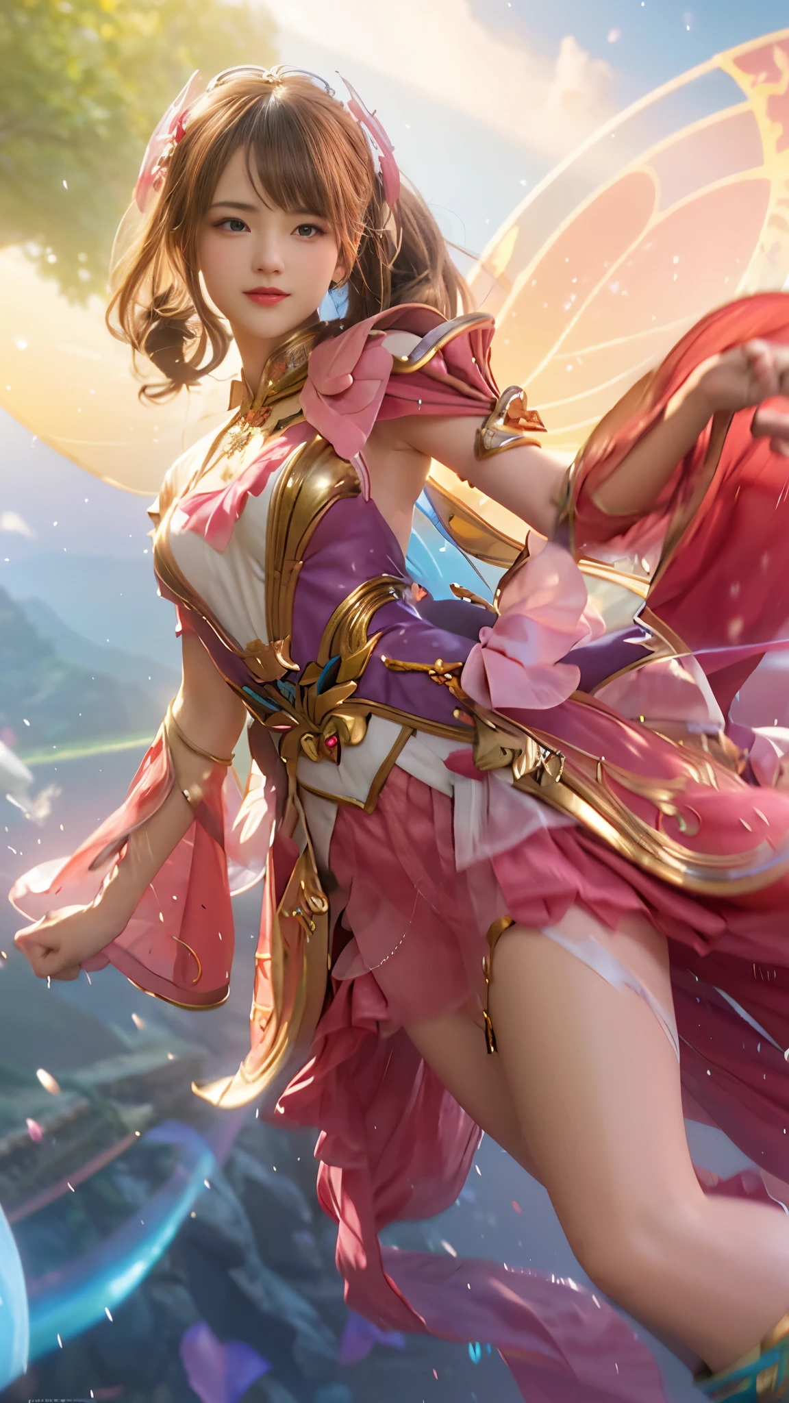 a woman in a pink dress costum , extremely detailed artgerm, cushart krenz key art feminine, style of artgerm, style artgerm, artgerm detailed, astral fairy, ! dream artgerm, artgerm lau, artgerm style, ig model | artgerm
