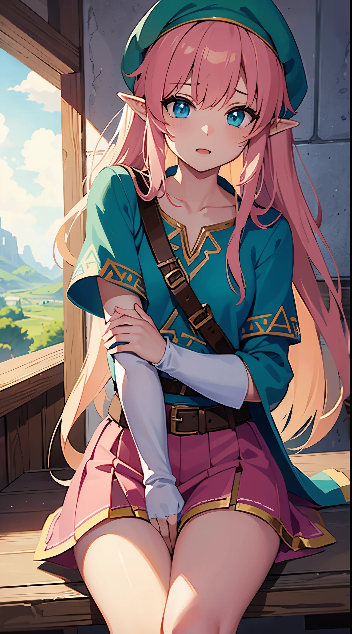 The legend of zelda, link pink air