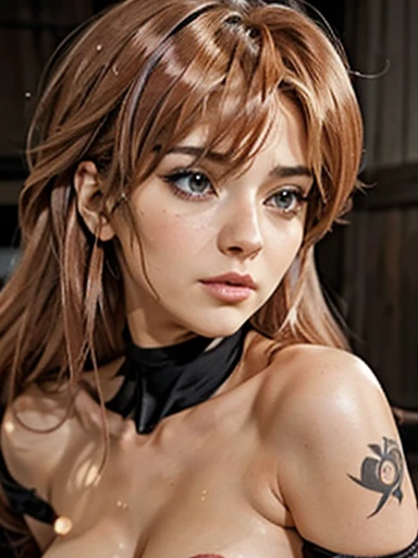 (A hyper-realistic), (highly detailed), (wall-paper), A smile, dark blonde hair, natural breasts, soft areolas, topless, Puffy areolas, puffy nipples, detailed areolas, detailed nipples, pink puffy areolas, pink puffy nipples, emphasis tits tufts, Inverted nipple