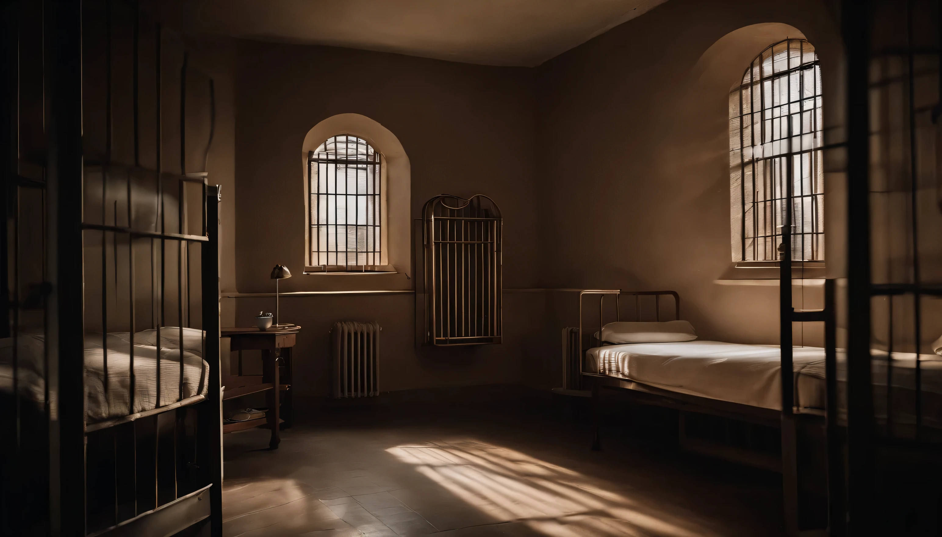 Prison cell interior