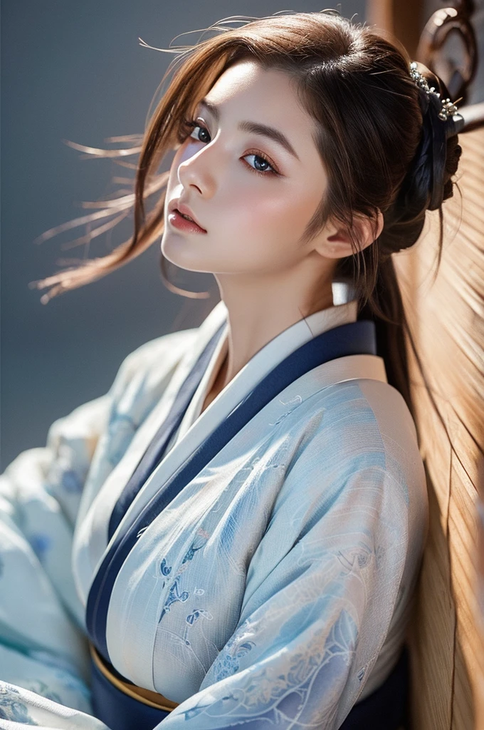 (masterpiece:1.2, highest quality), (exquisite eyes: 1.2), ((1 girl)), ((alone)), (red eyes:1.4), (exquisite eyes and exquisite face:1.3), ( beautiful and clear background: 1.2), (Very detailed CG, Super detailed, best shadows: 1.1), ((Depth of bounds written)), ((watercolor)), (They are: 1.5), (A disheveled kimono half-taken off: 1.3), big  , naked body, Flowers and petals, beautiful concept art, (white background: 0.5), (figure: 1.1), (very delicate: 1.1), (perfect details: 1.1), profile, cowboy shot,sexy