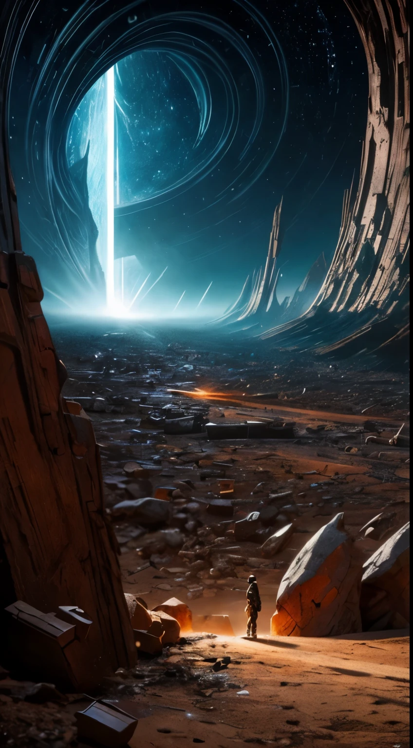 Doomday. The artist's impeccable attention to detail brings this abstract work to life, as every distinctive feature is rendered with stunning realism. This epic tableau draws the viewer into a universe of excitement and tragedy, the epitome of human wonder.