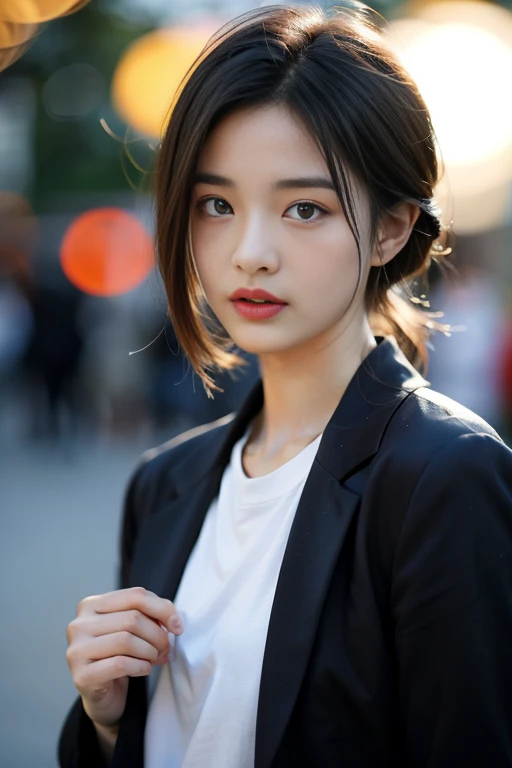 ((Best quality at best)), ((tmasterpiece)), (detailed), is a perfect face,穿着白色jacket和黑色裤衩和背着背包的德国男子, Short hair details,Boys are inspired by Zhang Han, cai xukun, Kim Doyoung, Inspired by Bian Shoumin, Inspired by Xiao Yuncong, yihao ren, yanjun cheng, jinyiwei, inspired by Huang Gongwang, xintong chen, jacket, Wearing Japanese tech clothing,(((Bokeh))),depth of field,((8k 、RAW photos、quality、masterpiece)、High detail RAW color photos professional photos、(actual、Photographic Realism:1.37)、(quality)、超high resolution、The integration of 8k and HDTV CG、Physically based rendering、quality、masterpiece、非常detailed、high resolution、At 8k、超high resolution、detailed阴影、Surrealism、actual、actual eyes、real skin
