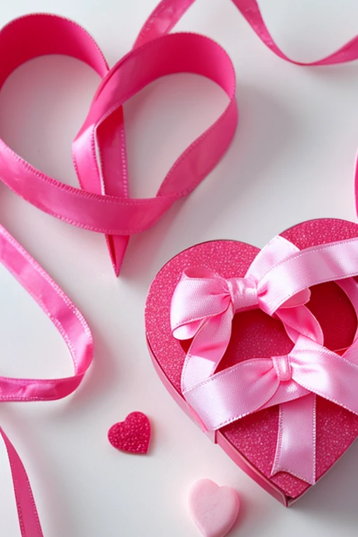 Valentine,pink,heart,ribbon