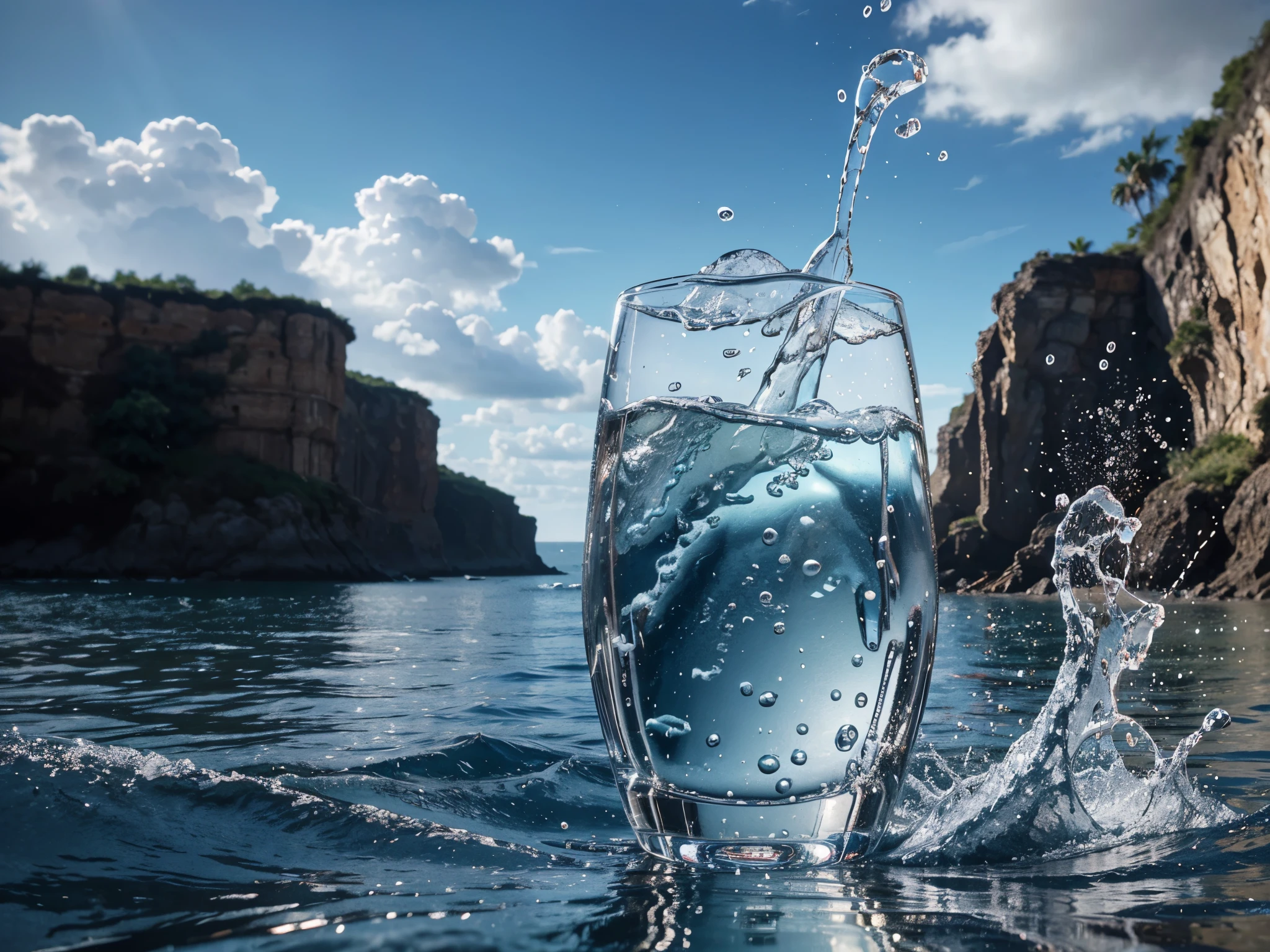 splashy, bubbly soda 3D, High Quality resolution, widescreen 128K, full HD cinematic, professional high quality movie, HDR, UHD, Digital graphics, ultra high realism