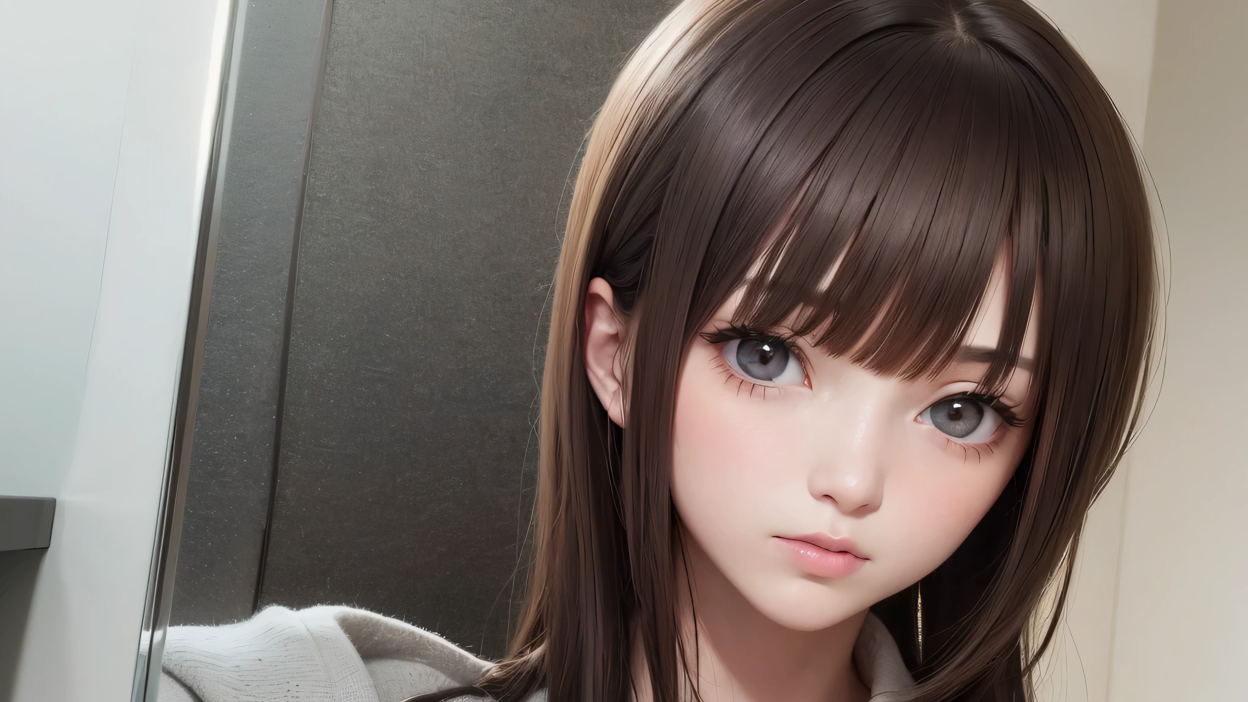 a close up of a person with long hair and a dress, kawaii realistic portrait, realistic anime 3 d style, photorealistic anime, realistic young anime girl, cute natural anime face, 3 d anime realistic, hyper realistic anime, photorealistic anime girl render, anime girl in real life, semi realistic anime, realistic anime face, semi - realistic anime, realistic anime