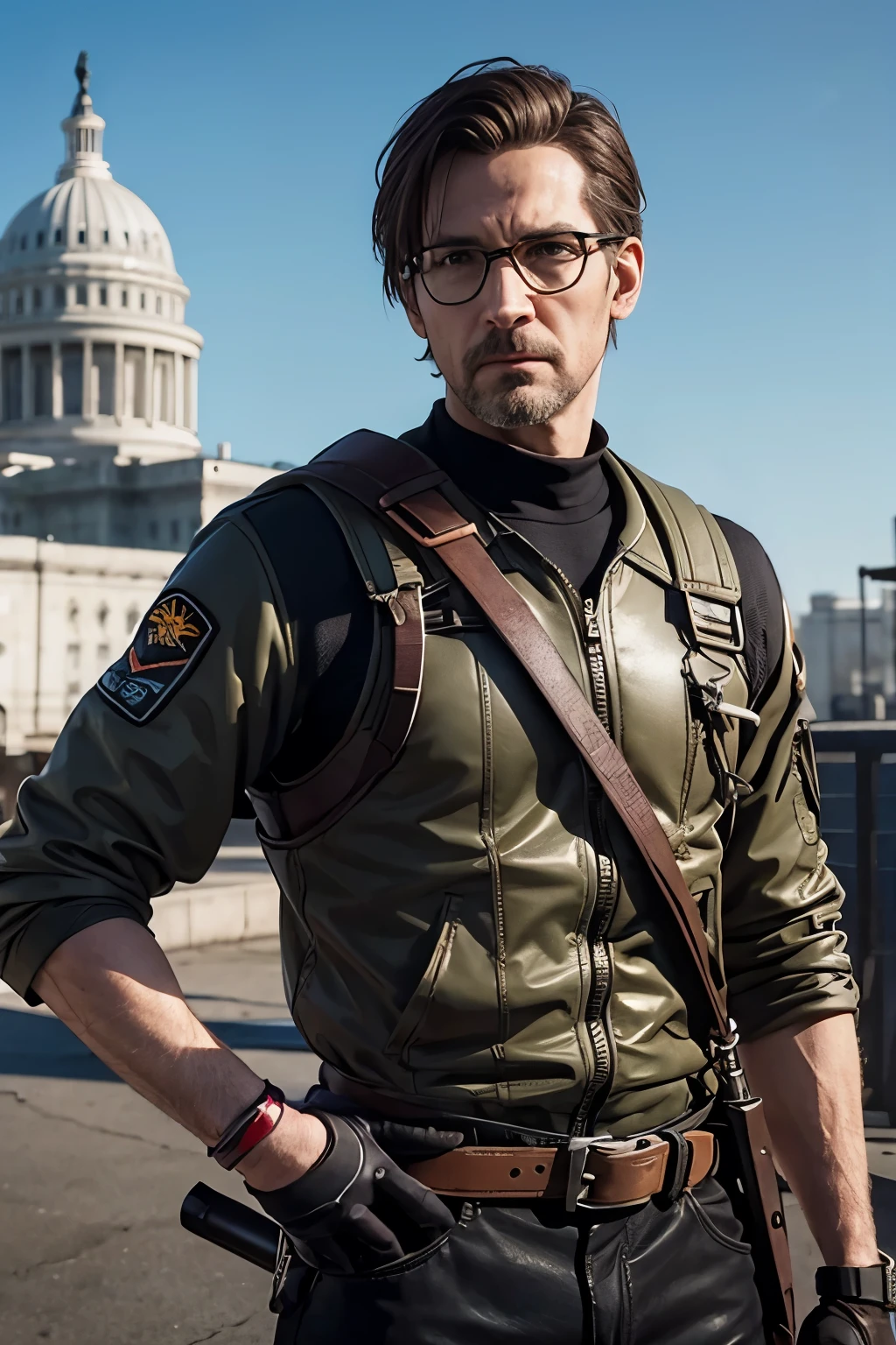 Gordon Freeman in the citadel with a crowbar in his hand