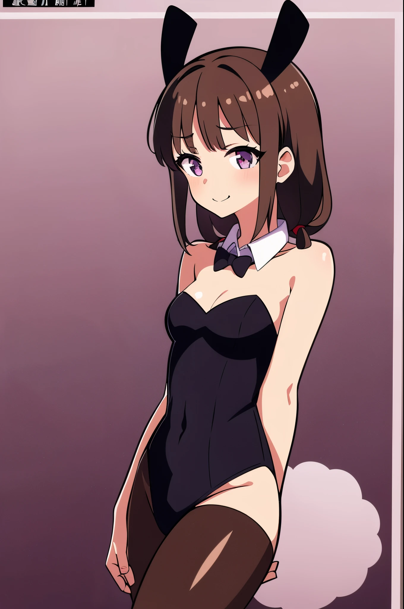 Mrs. Takagi, Solo, Smile, blush, , brown twintail hair, Long hair, masutepiece, Best Quality、abdominals、Bad Woman、sadistic、feeling of disgust、blood pool、is standing、Chest、thighs thighs thighs thighs、clong legs、long legged、1girl in, Solo, masutepiece, Best Quality, Detailed face, Face Focus, (Evil smile), Smirk, Happy, (Vulgarity:1.2), steam, Breathless, Sweat, shiny nipples、Smaller chest、large areola、Purple Micro Bikini, Long gloves, Purple elbow gloves, Latex, (Condom belt), condoms, BREAK, ming、thigh high boots、Absolute area、high-heels、Curly