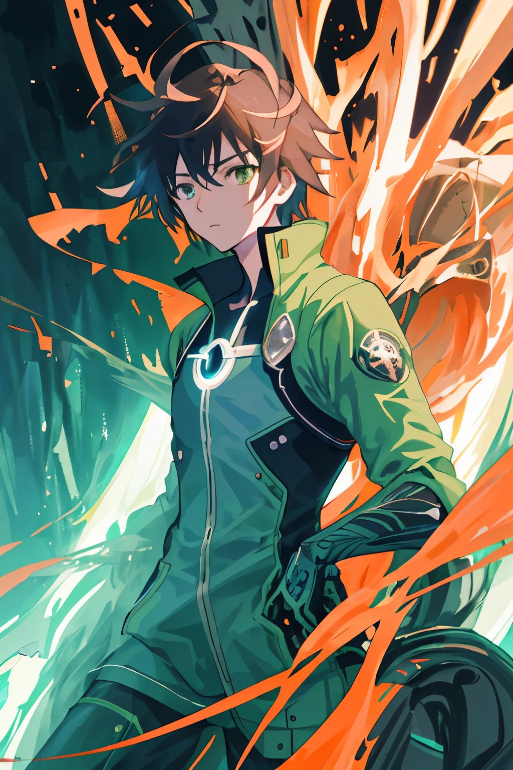 (Makoto Shinkai Anime Style) The technologically advanced Earth Alliance headquarters, where human leaders gather and strategize against the encroaching invaders. The image is impeccably clean and transparent, boasting a finely detailed, greenish-orange color palette. Utilizing High Dynamic Range (HDR) techniques, it captures both the brilliant highlights and the darkest shadows in intricate detail. The aspect ratio is set at 16:9 and the quality is maximum (--q 5 --s2). A sense of urgency is conveyed as red dots mark the invasion points across the globe, adding a critical layer of tension to the serene and productive surroundings.