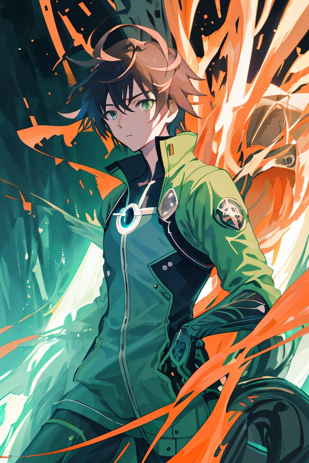 (Makoto Shinkai Anime Style) The technologically advanced Earth Alliance headquarters, where human leaders gather and strategize against the encroaching invaders. The image is impeccably clean and transparent, boasting a finely detailed, greenish-orange color palette. Utilizing High Dynamic Range (HDR) techniques, it captures both the brilliant highlights and the darkest shadows in intricate detail. The aspect ratio is set at 16:9 and the quality is maximum (--q 5 --s2). A sense of urgency is conveyed as red dots mark the invasion points across the globe, adding a critical layer of tension to the serene and productive surroundings.