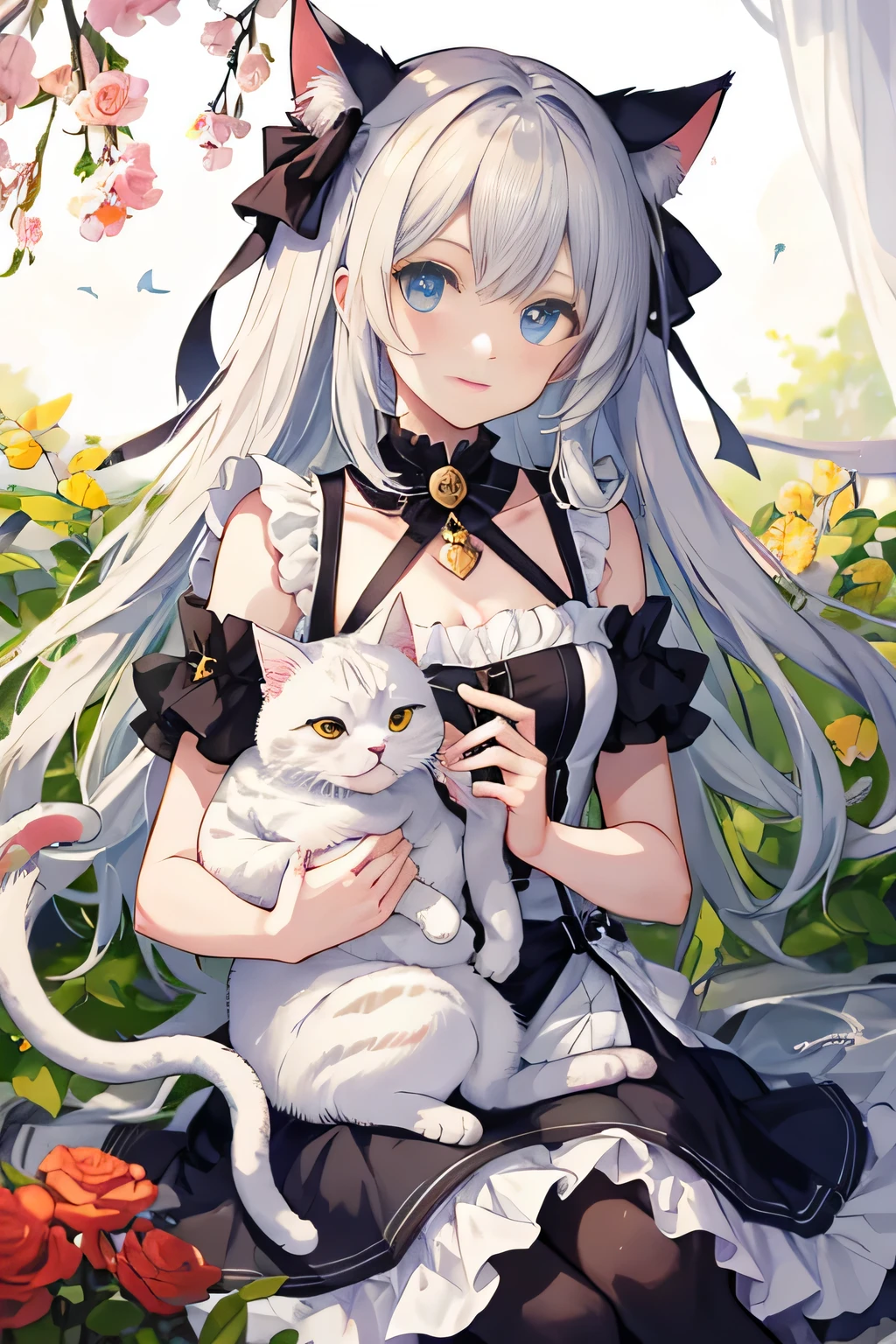 highest quality、High resolution、Cat、cute