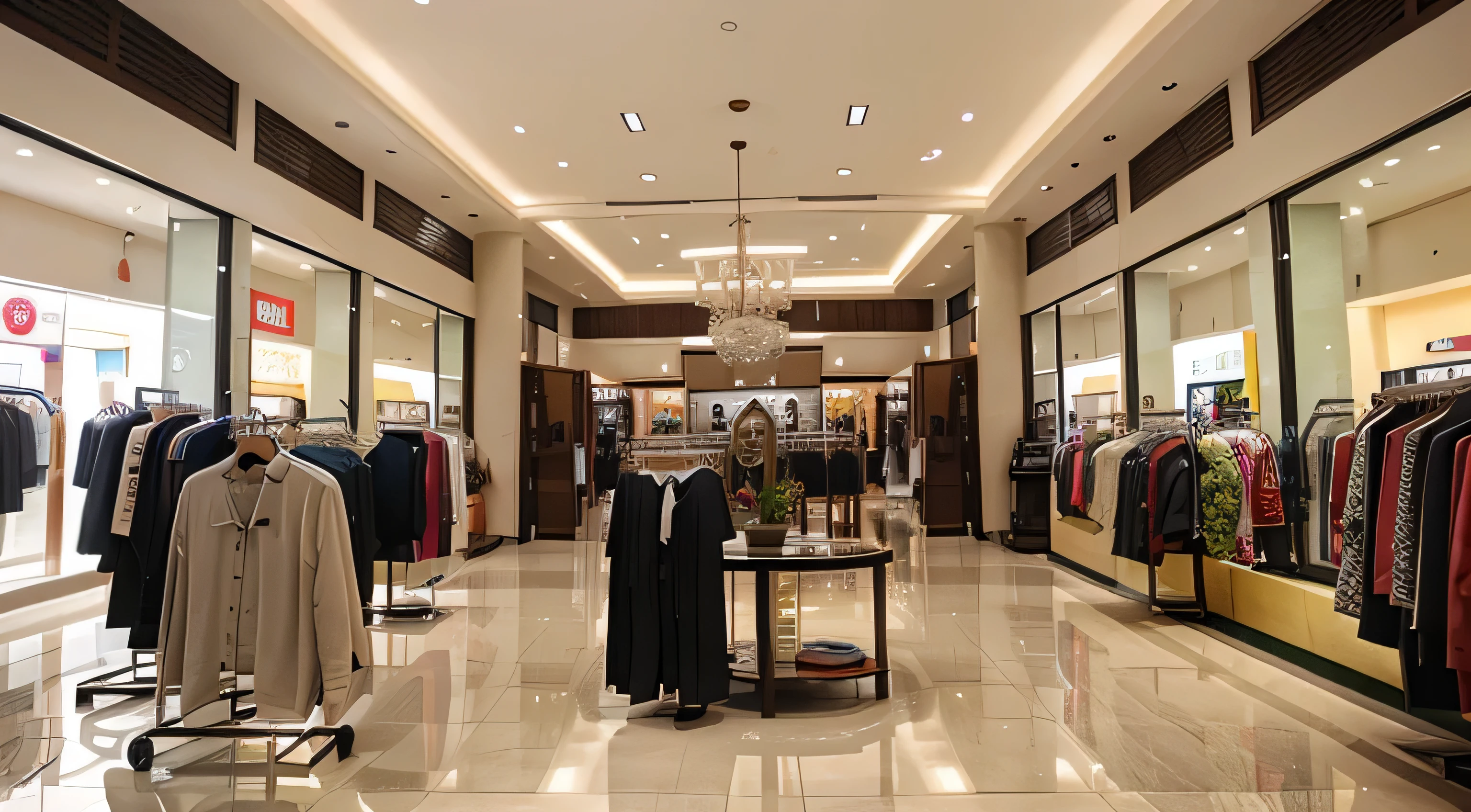 inside the Mangga Dua Square Mall in Jakarta in a clothing shop