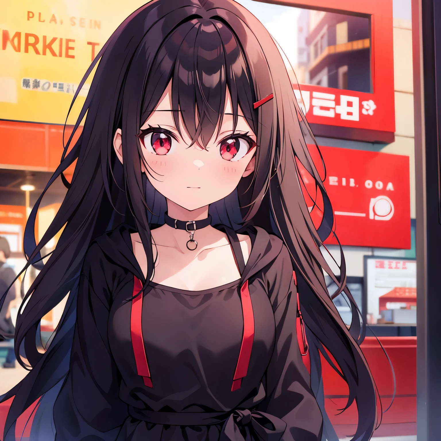 black-red、girl