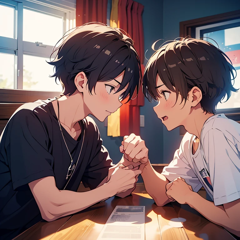 Two boy's in love ( having a bit fight)