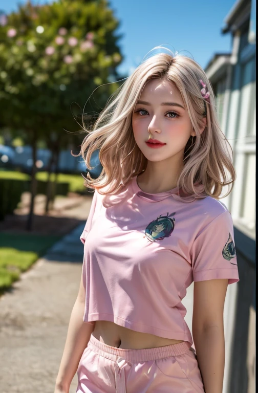 (best quality,highres:1.2),(realistic:1.37),HDR,UHD,ultra-detailed,professional,vivid colors,studio lighting,portraits
A girl in a short skirt showing her underwear,she has beautiful detailed eyes,beautiful detailed lips,longeyelashes and an extremely detailed face. She is standing in a garden, surrounded by colorful flowers and lush green foliage. The sunlight gently illuminates her figure, creating a warm and inviting atmosphere. The girl's skirt is made of a flowing fabric, creating a sense of movement and grace. She is leaning against a tree, with her hand lightly resting on the trunk. The tree is covered in thick branches and vibrant leaves, providing a natural frame for the scene. The girl's expression is confident and playful, showcasing her self-assurance and charm. The colors in the image are rich and vibrant, with a mix of warm and cool tones that enhance the overall beauty of the scene. The portrait captures the girl's youthful energy and femininity, creating a captivating and visually stunning artwork.
