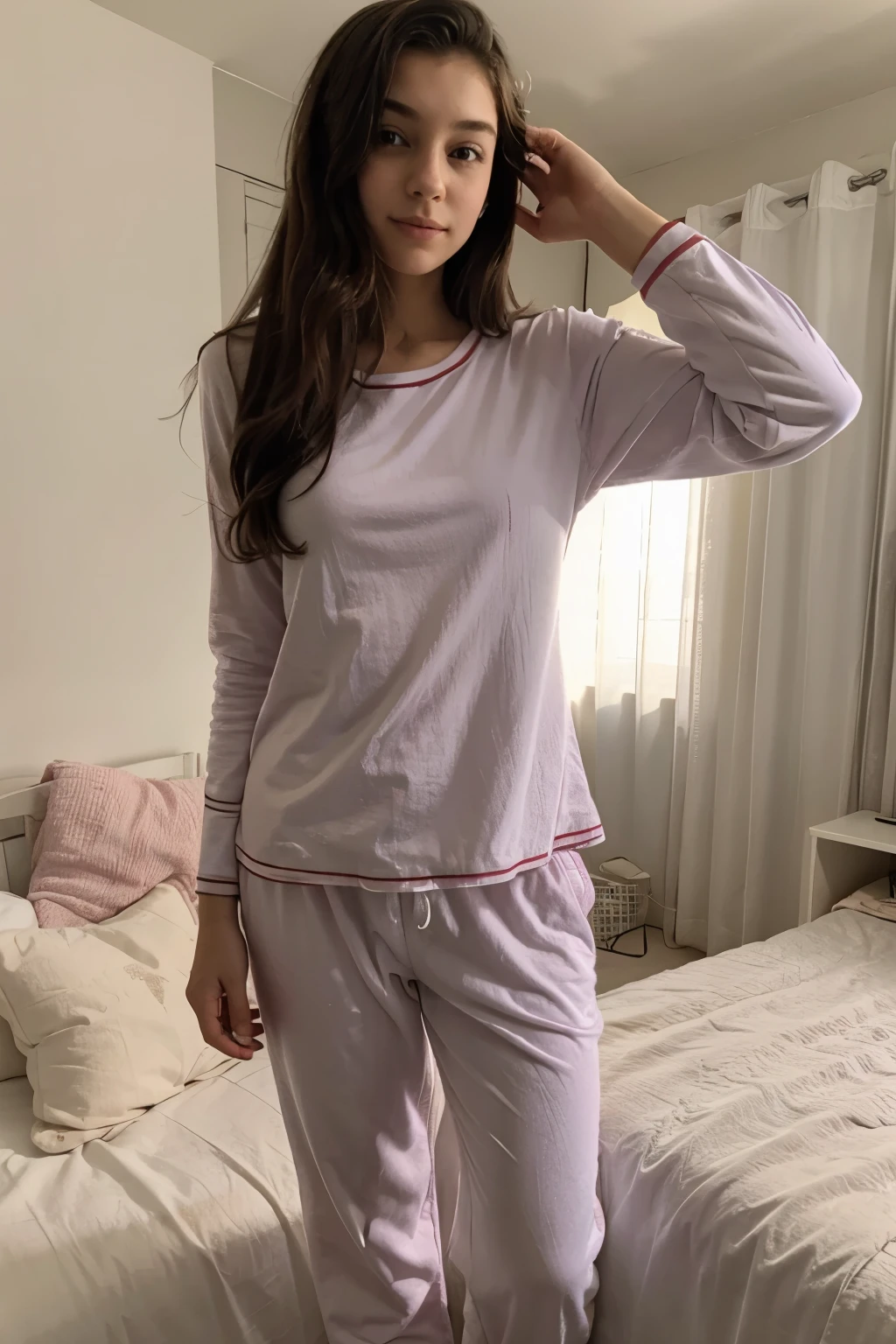 , pajamas, bedroom